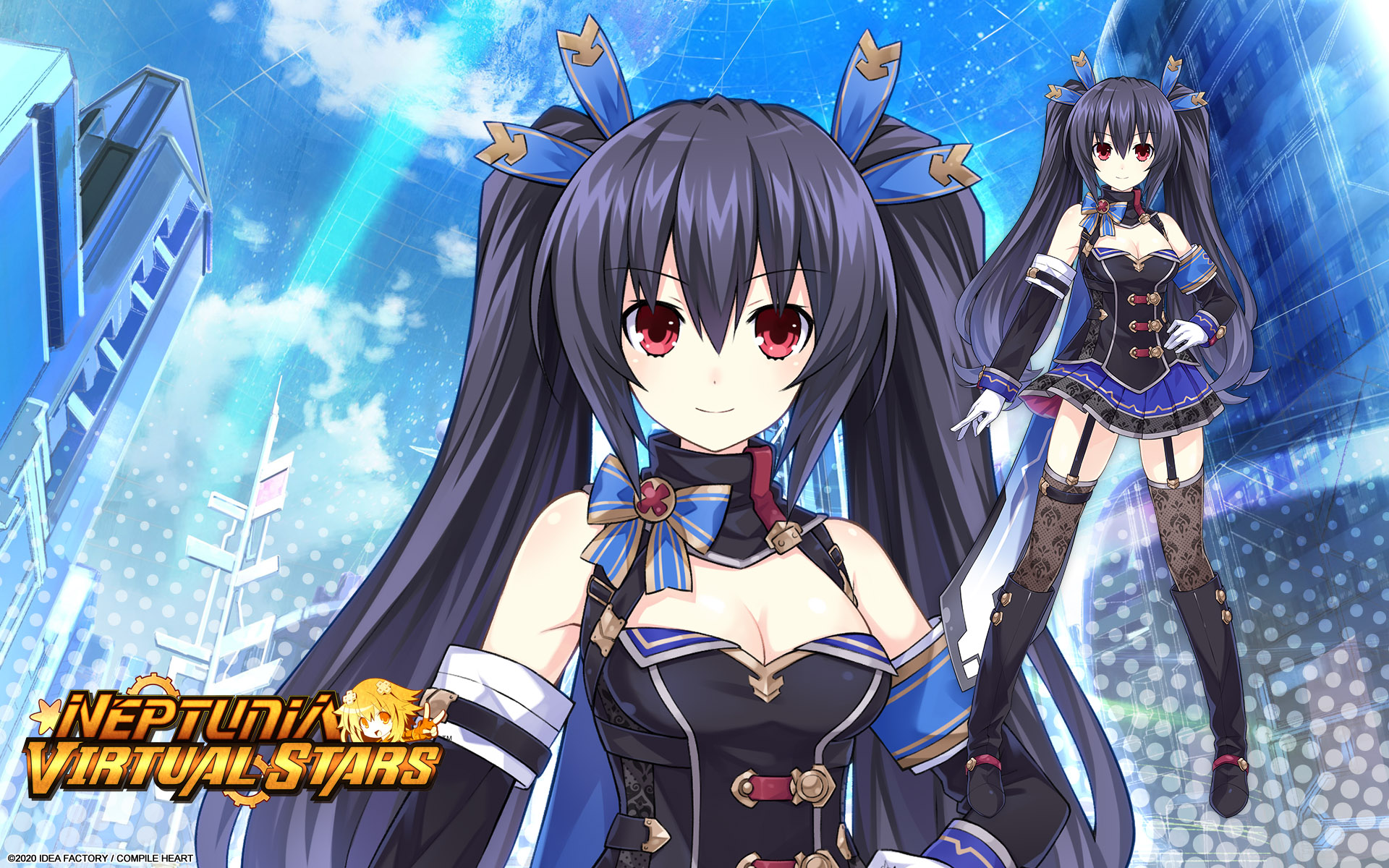 Noire from Neptunia Virtual Stars HD Wallpaper