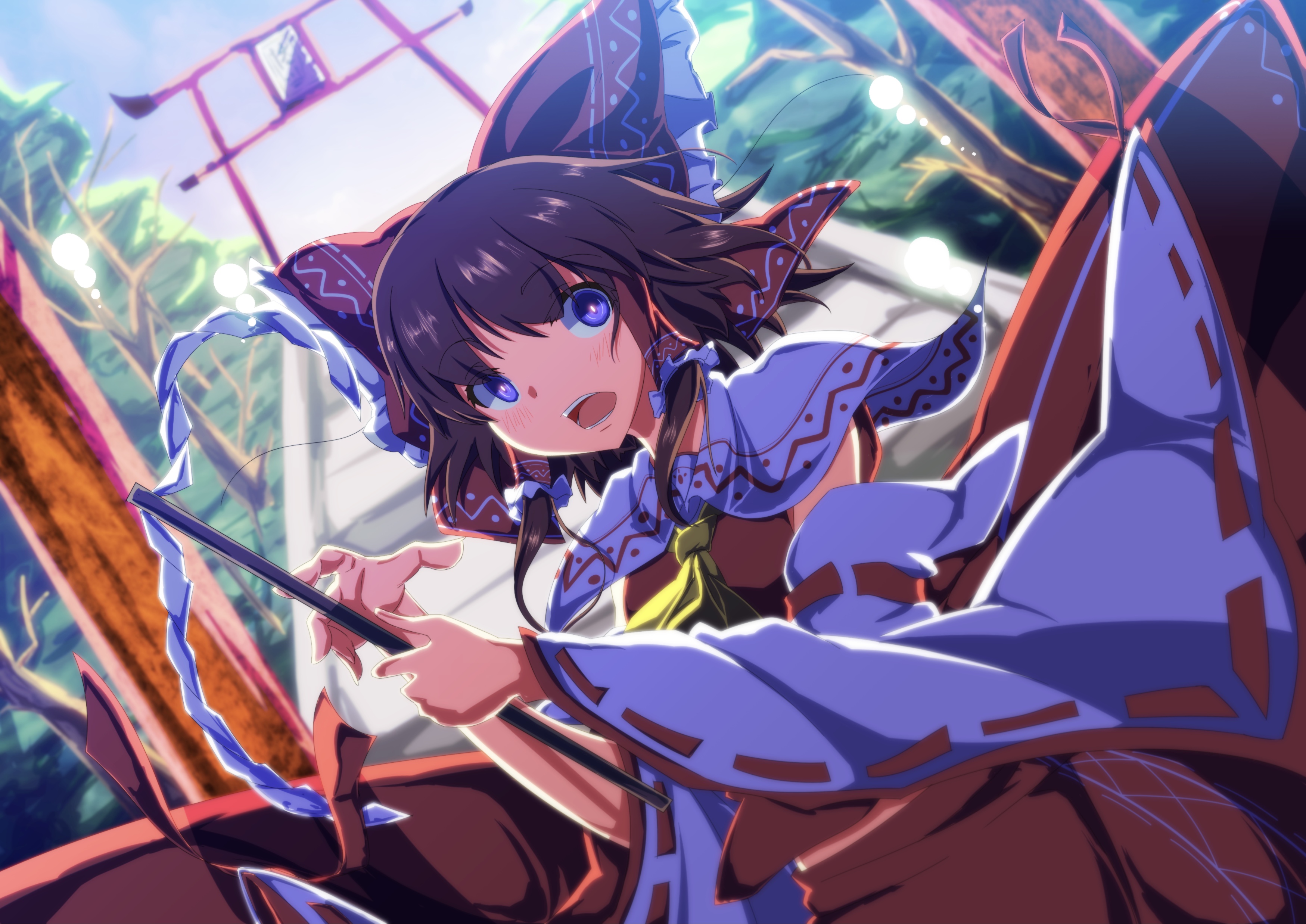 Reimu Hakurei from Touhou HD Wallpaper