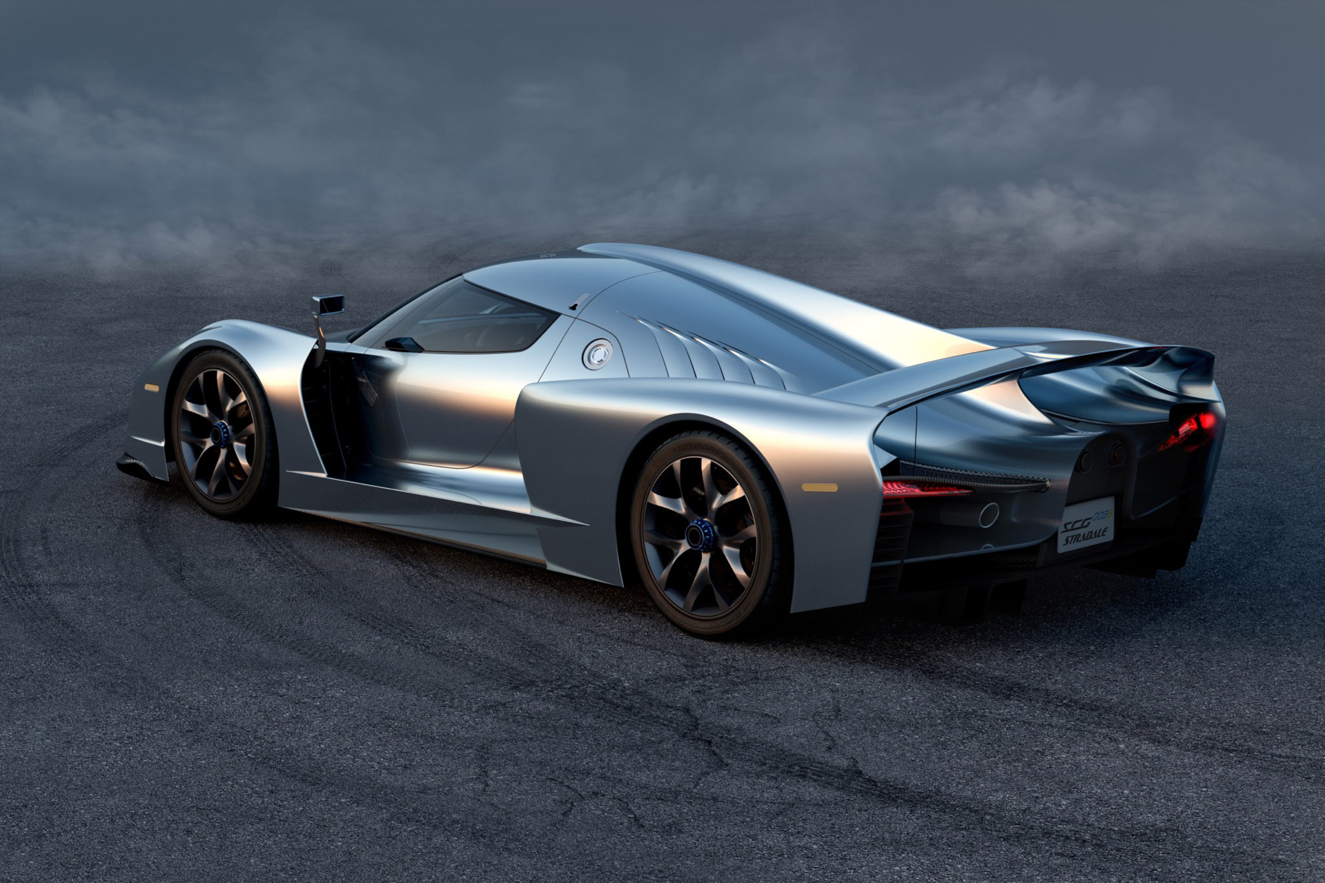SCG 003 Stradale Silver Supercar HD Wallpaper