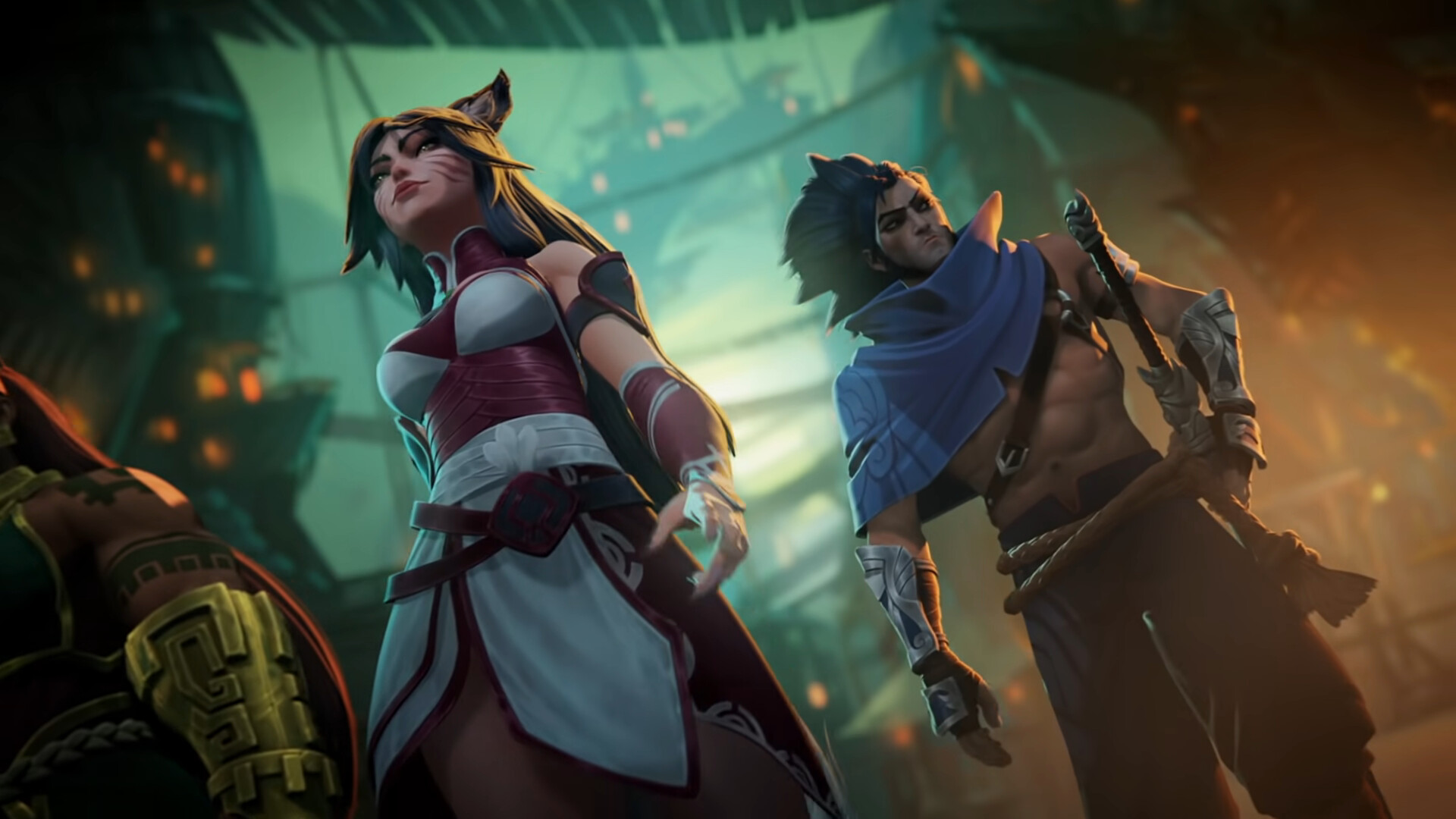 Ahri and Yasuo from Ruined King: A League of Legends Story HD Wallpaper
