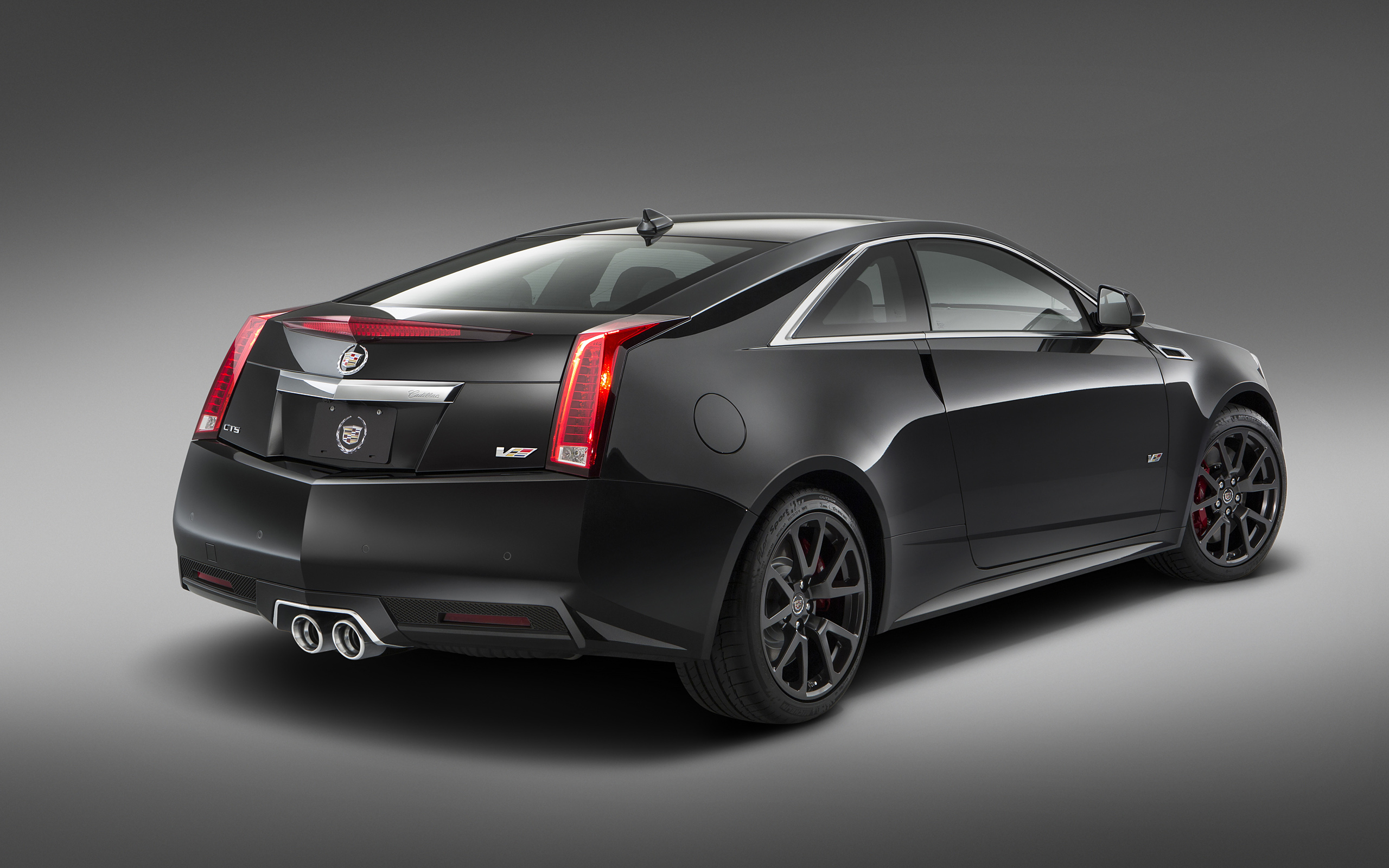 2015 Cadillac CTS-V Coupe rear view HD Wallpaper