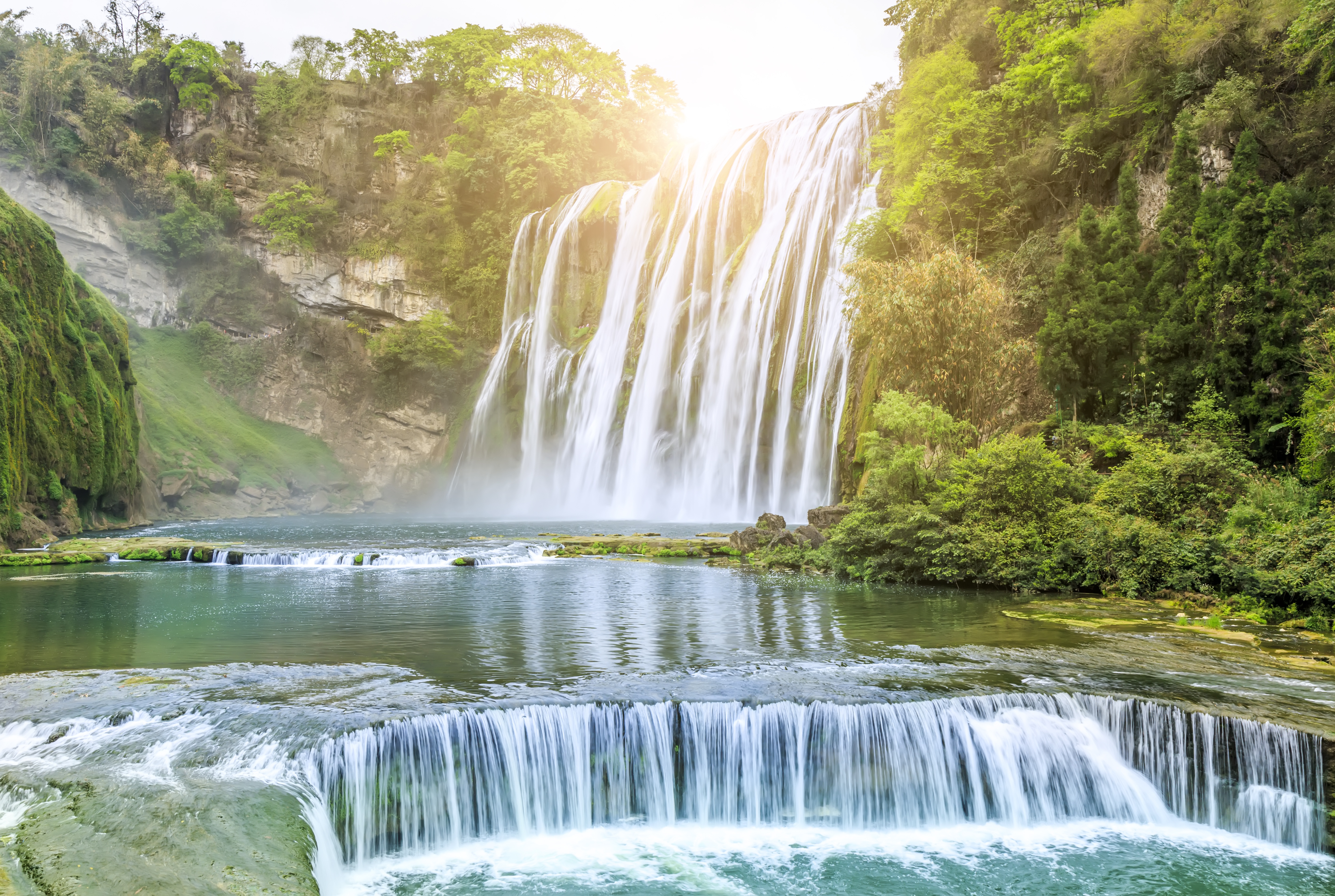 Waterfall River Nature HD Wallpaper
