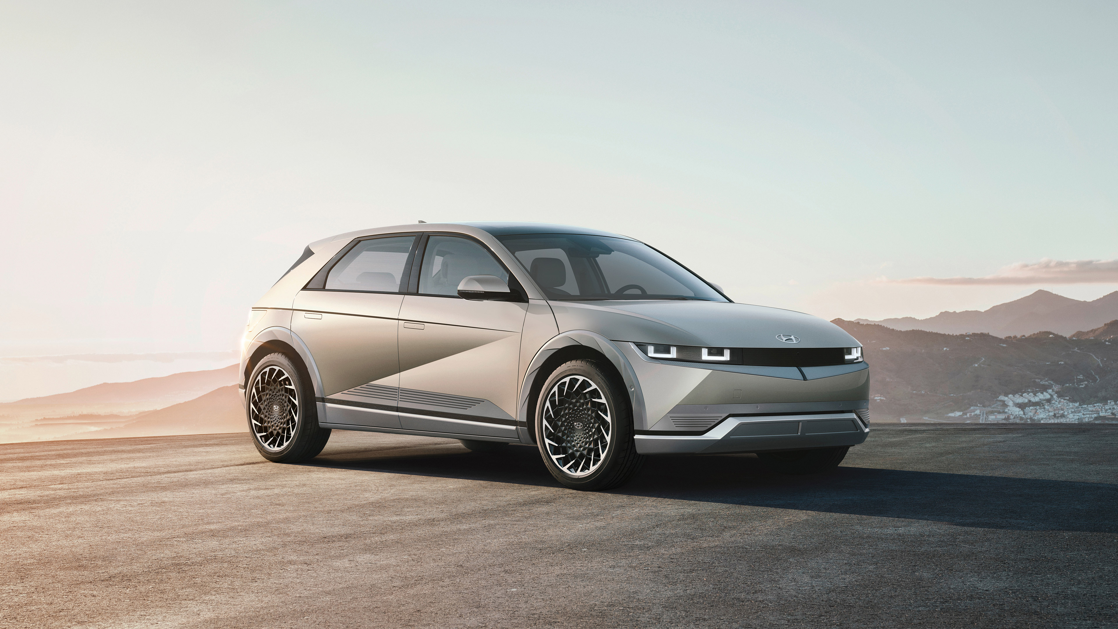 Hyundai Ioniq 5 4K Silver SUV HD Wallpaper