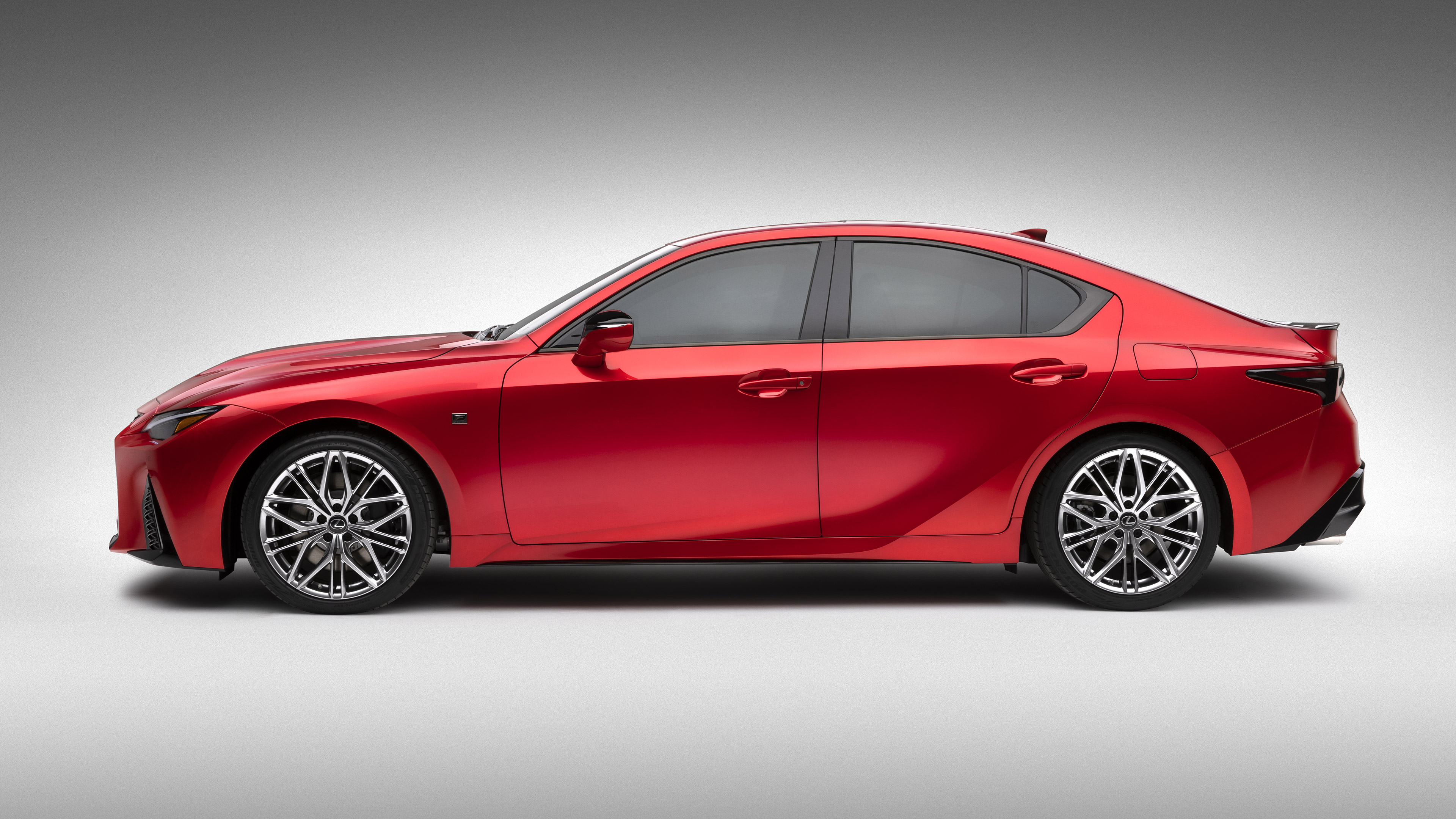Red Lexus IS 500 F Sport Performance Sedan HD Wallpaper