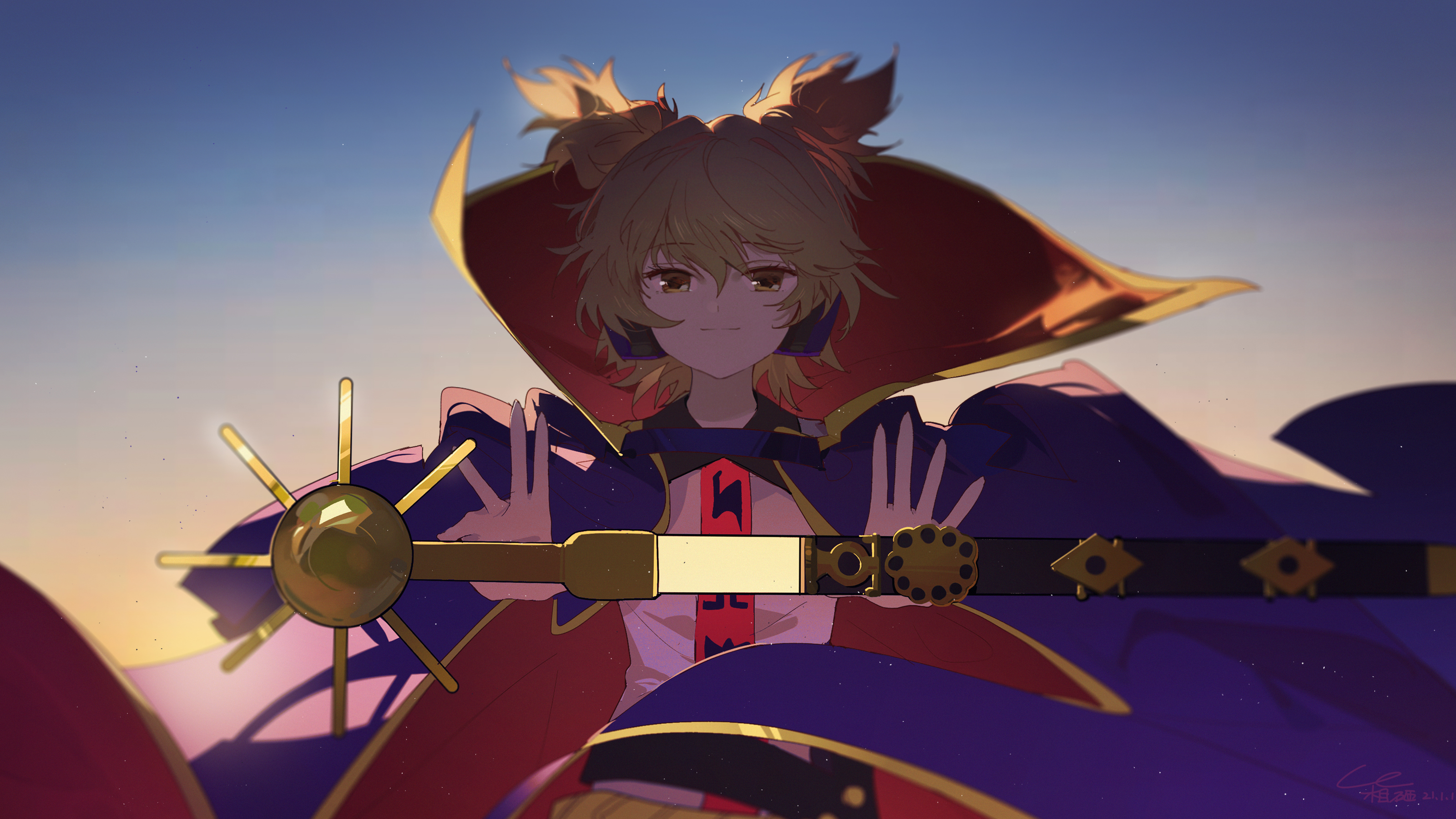 Toyosatomimi no Miko from Touhou HD Wallpaper