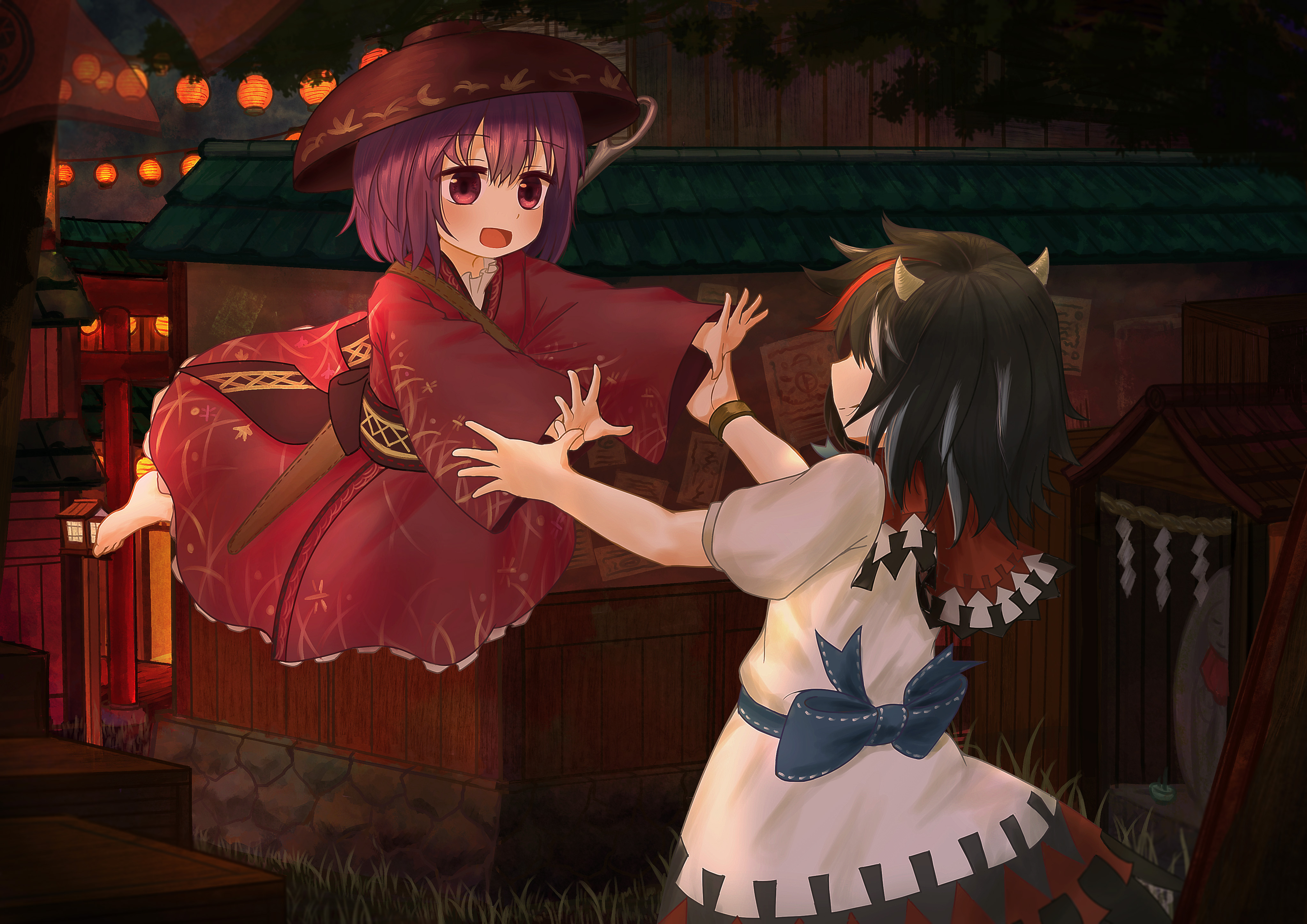 Shinmyoumaru Sukuna and Seija Kijin from Touhou HD Wallpaper