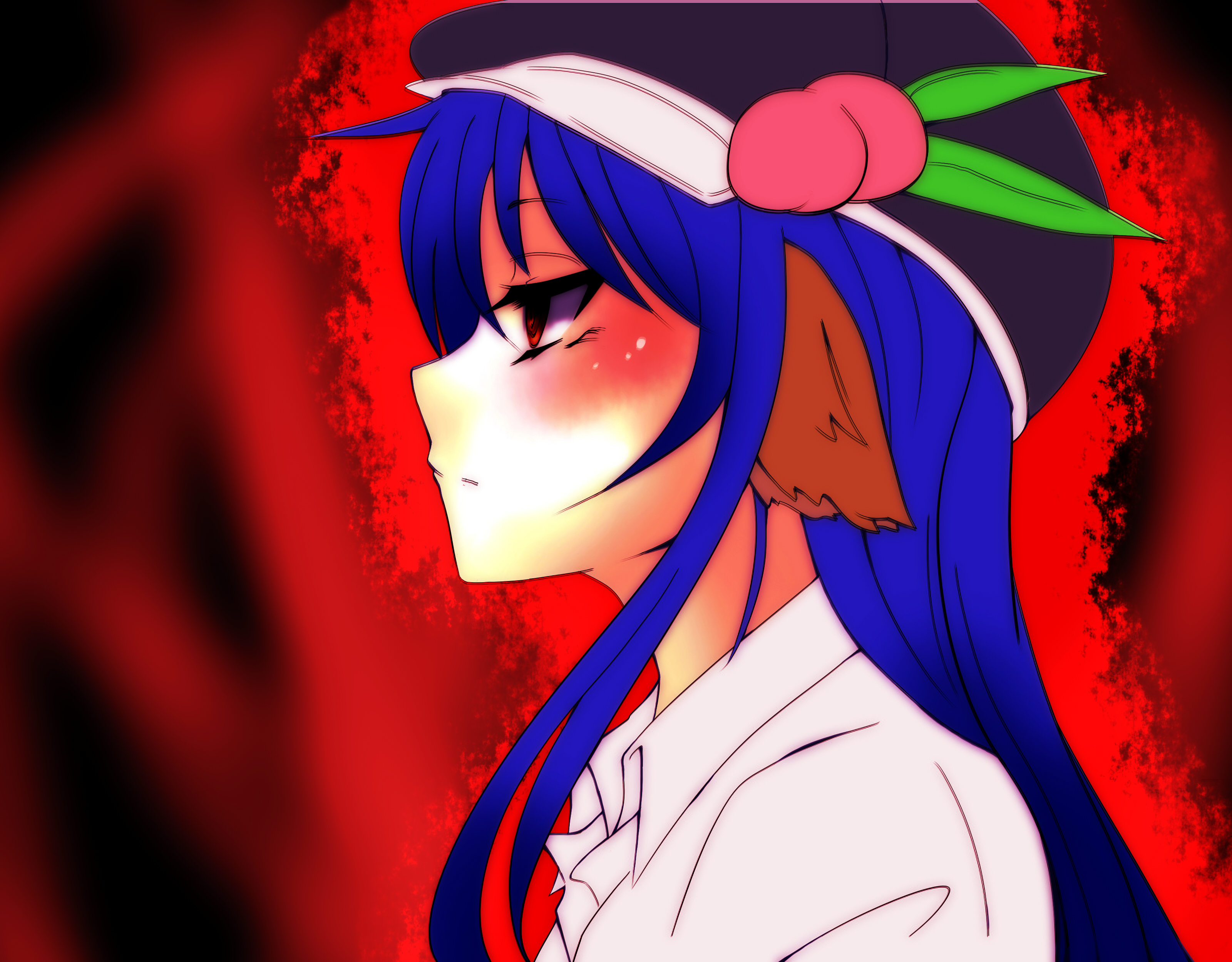 Tenshi Hinanawi from Touhou HD Wallpaper