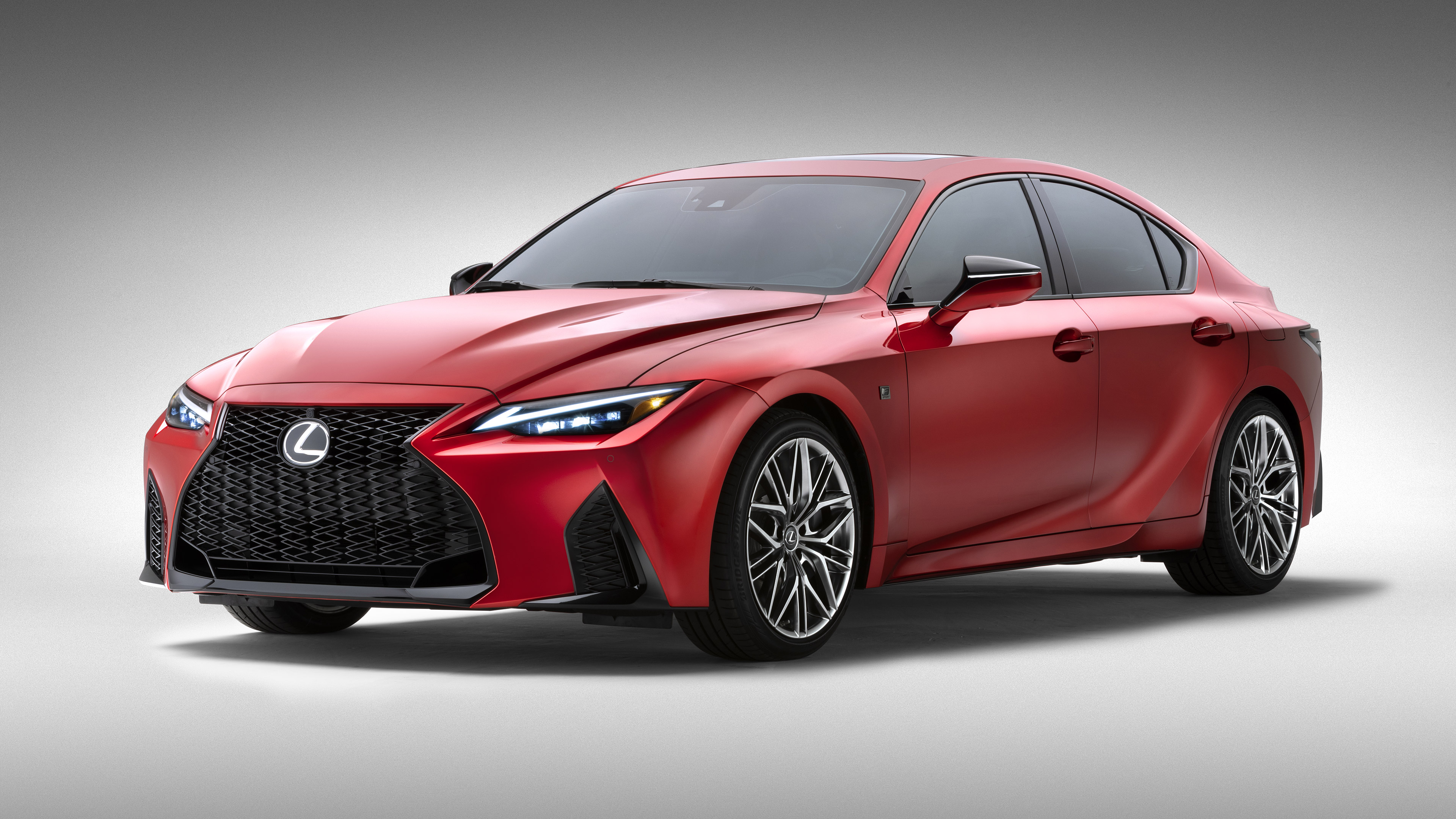 Red Lexus IS 500 F Sport Performance Sedan HD Wallpaper