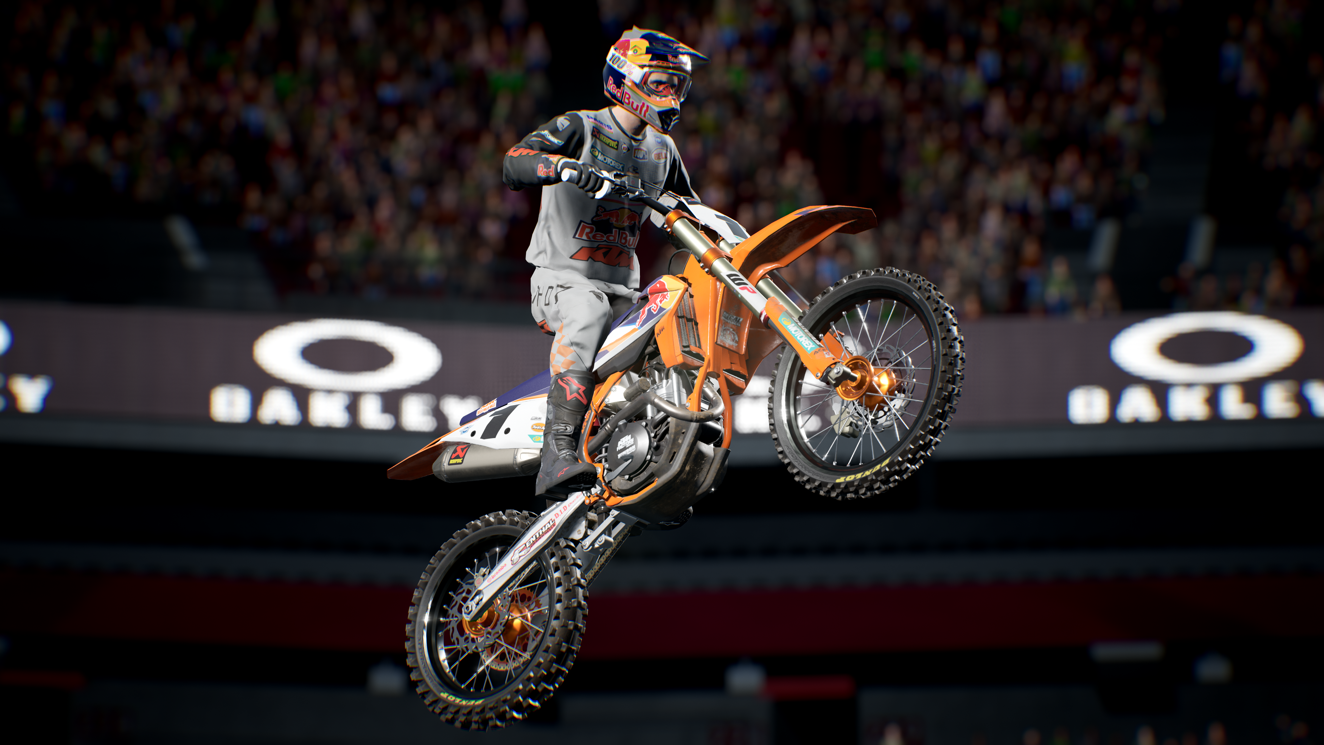 Motocross Rider in Monster Energy Supercross 4K HD Wallpaper