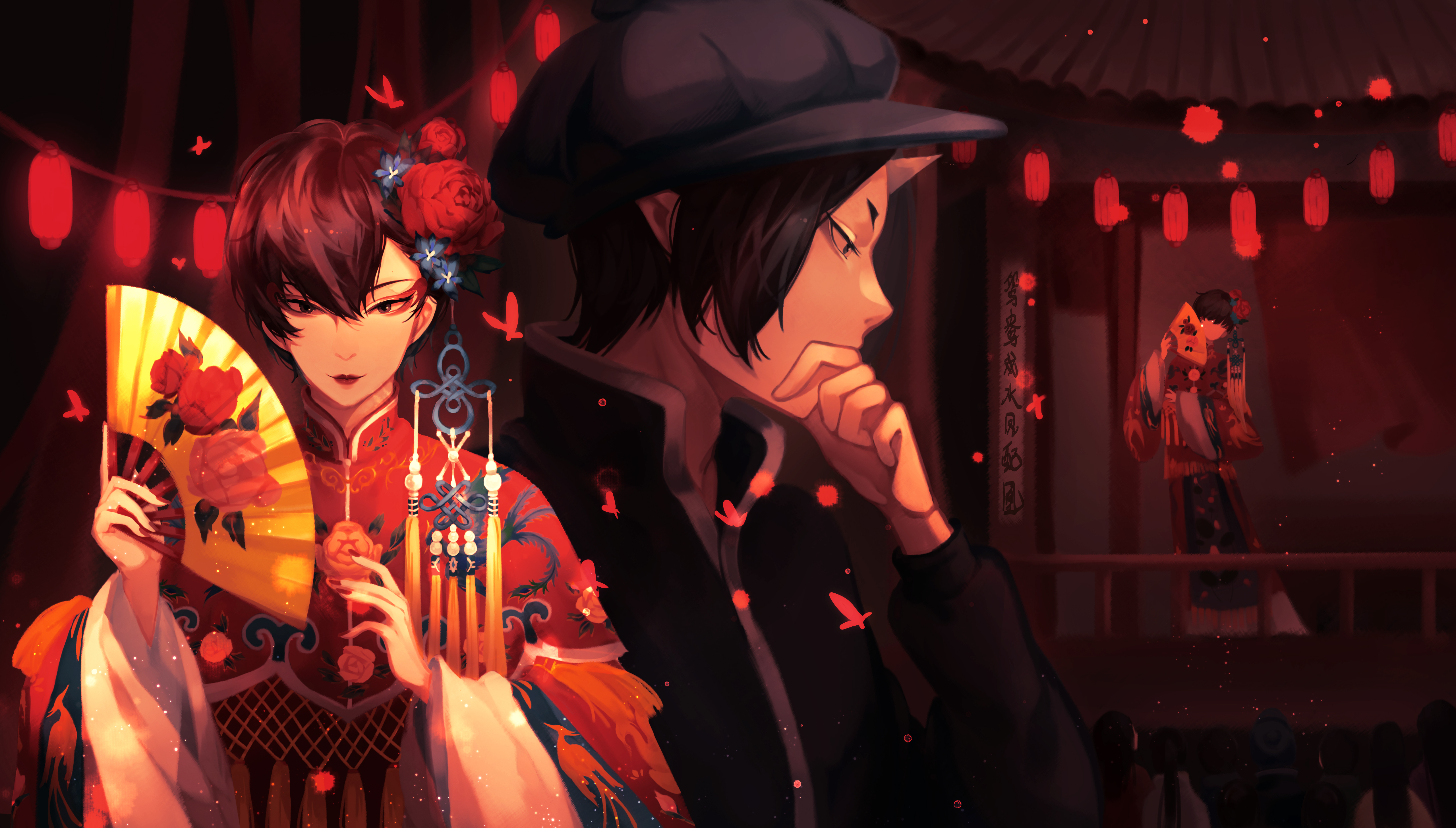 Hoozuki No Reitetsu Characters in Traditional Attire HD Wallpaper