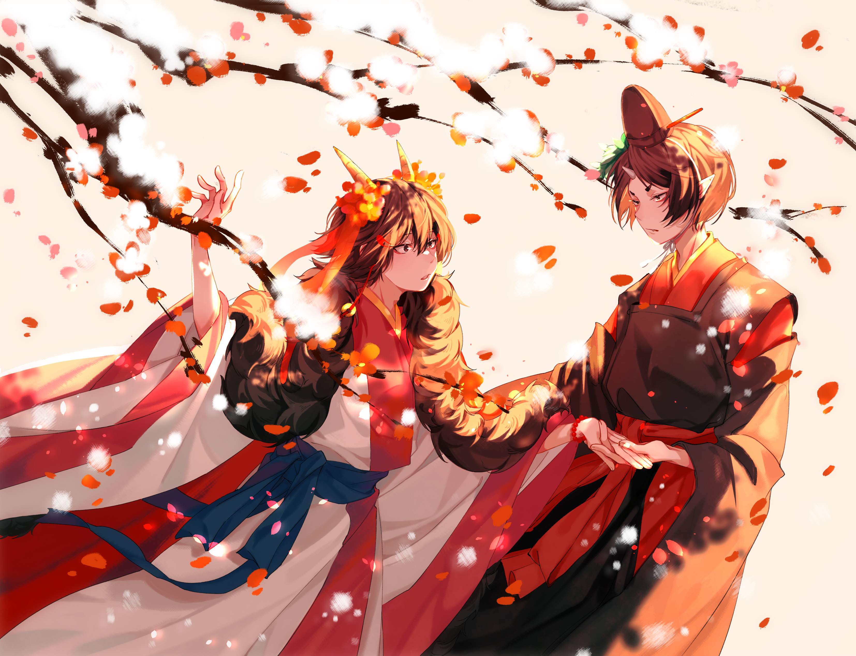 Hoozuki from Hoozuki No Reitetsu with a companion HD Wallpaper