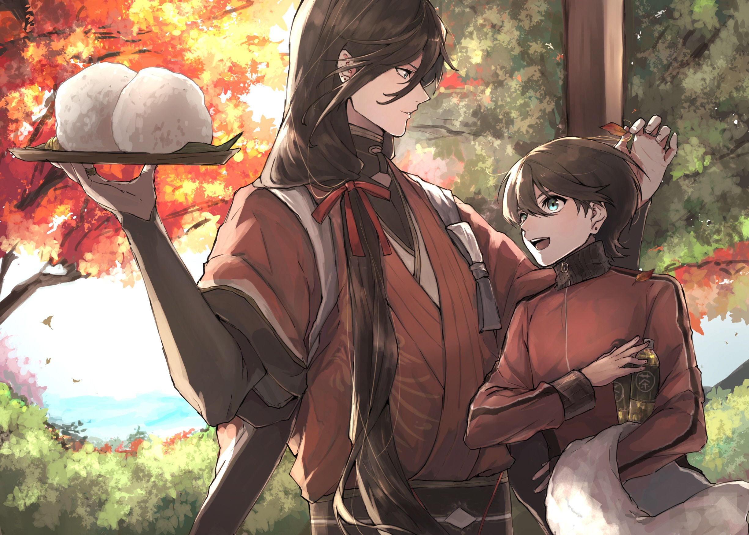 Izumi no Kami Kanesada and Horikawa Kunihiro from Touken Ranbu HD Wallpaper
