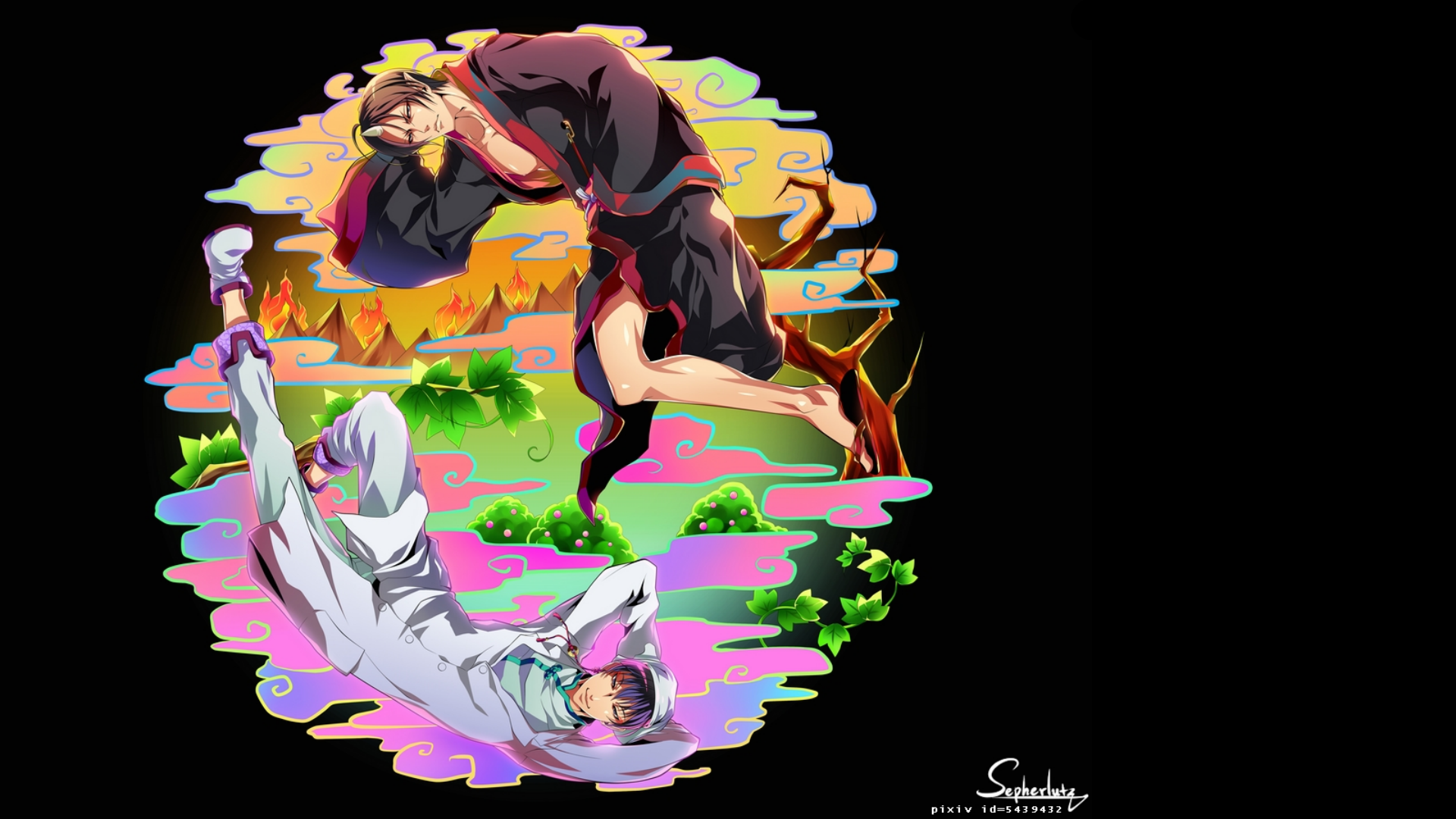 Hoozuki and Hakutaku from Hoozuki No Reitetsu HD Wallpaper