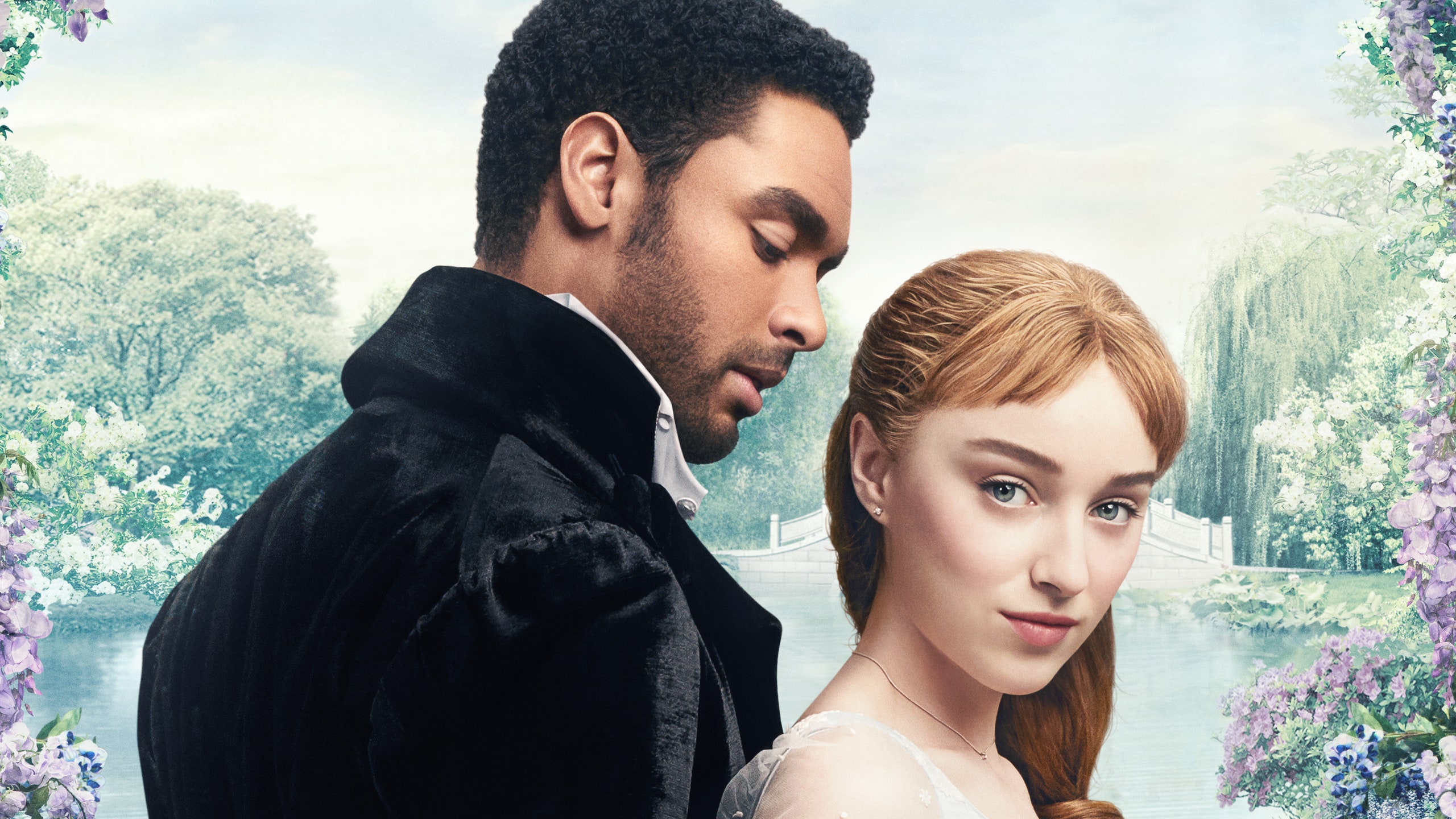 Daphne Bridgerton and Duke Simon from Bridgerton HD Wallpaper