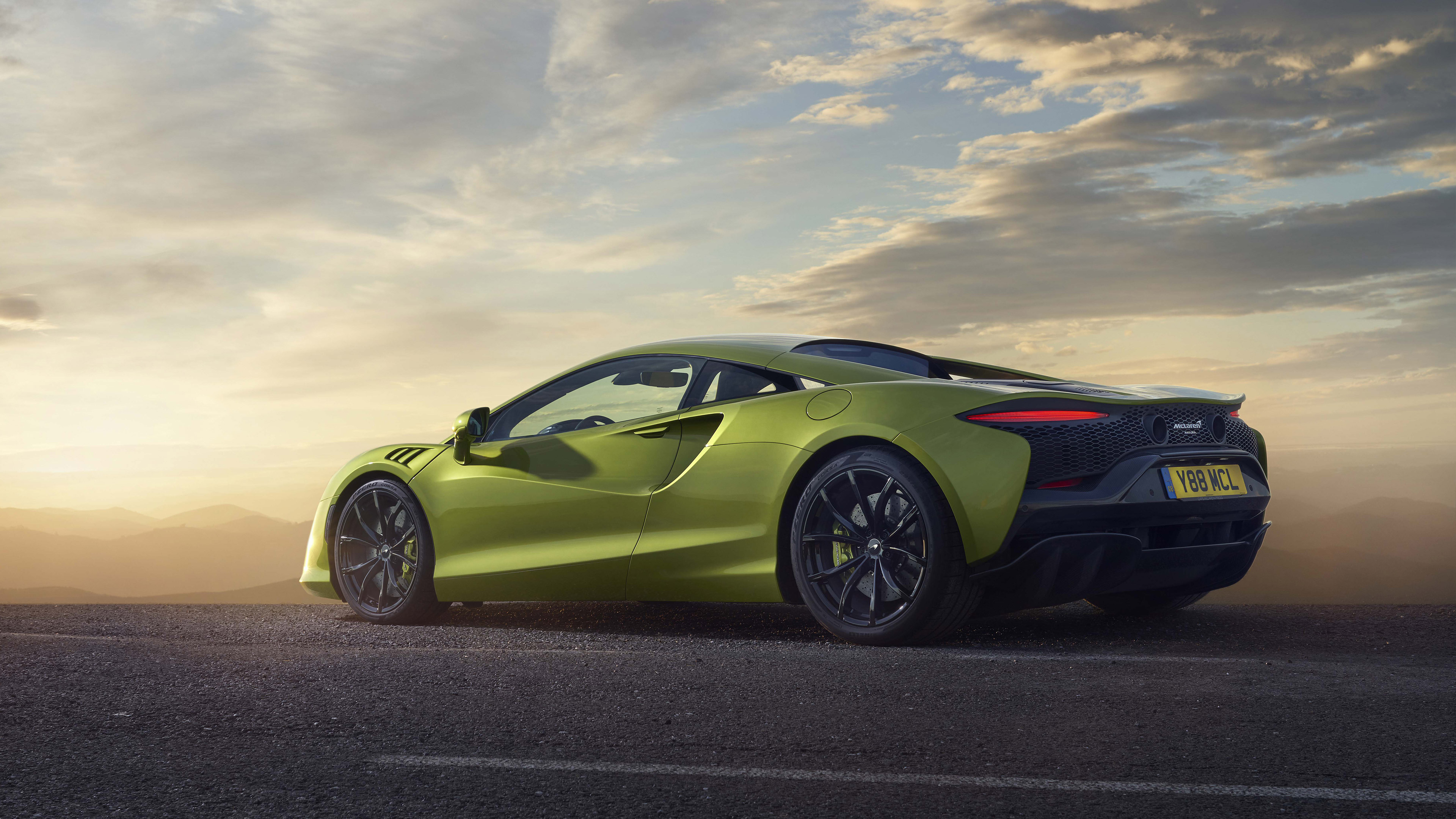 Green McLaren Artura 4K Sport Car HD Wallpaper