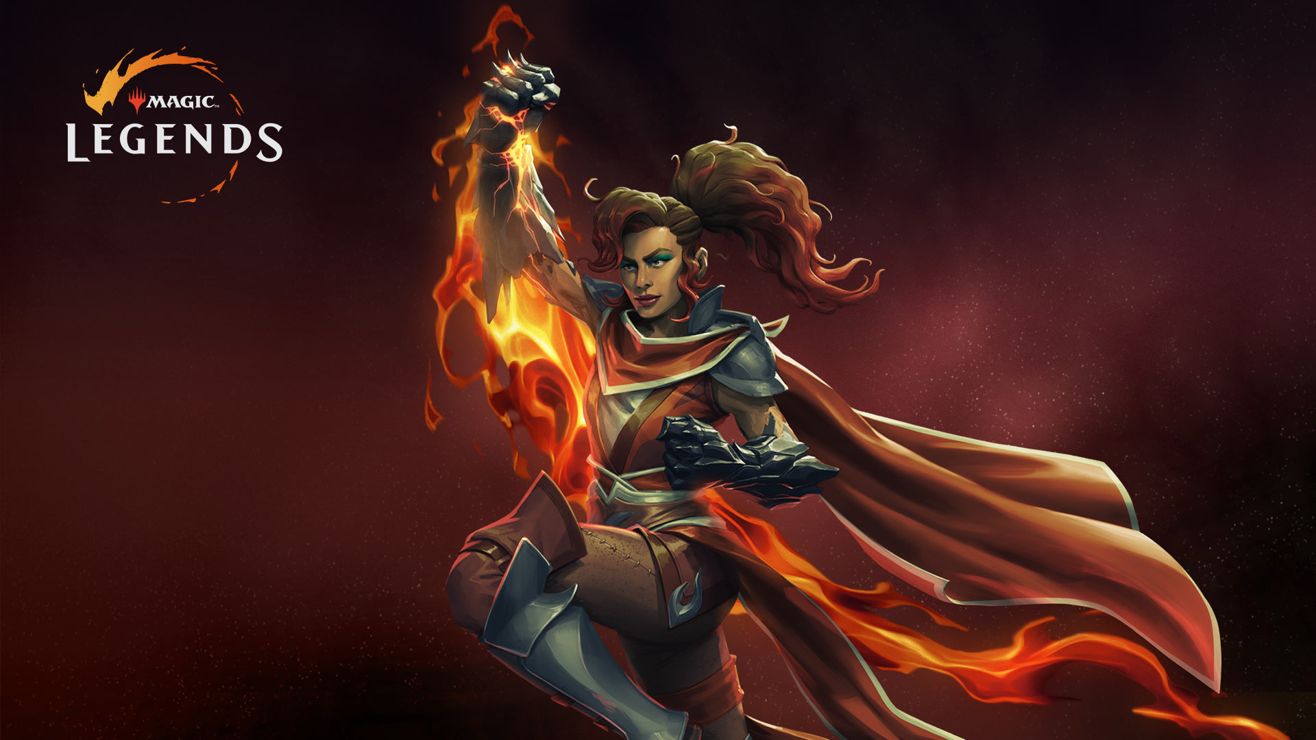 Magic: Legends game art with a female warrior HD Wallpaper