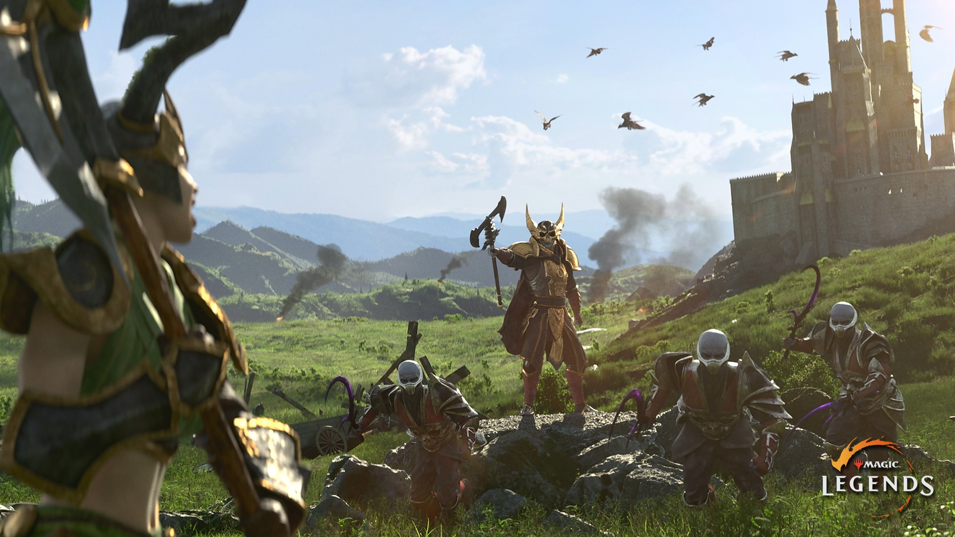 Magic: Legends characters in a battlefield HD Wallpaper