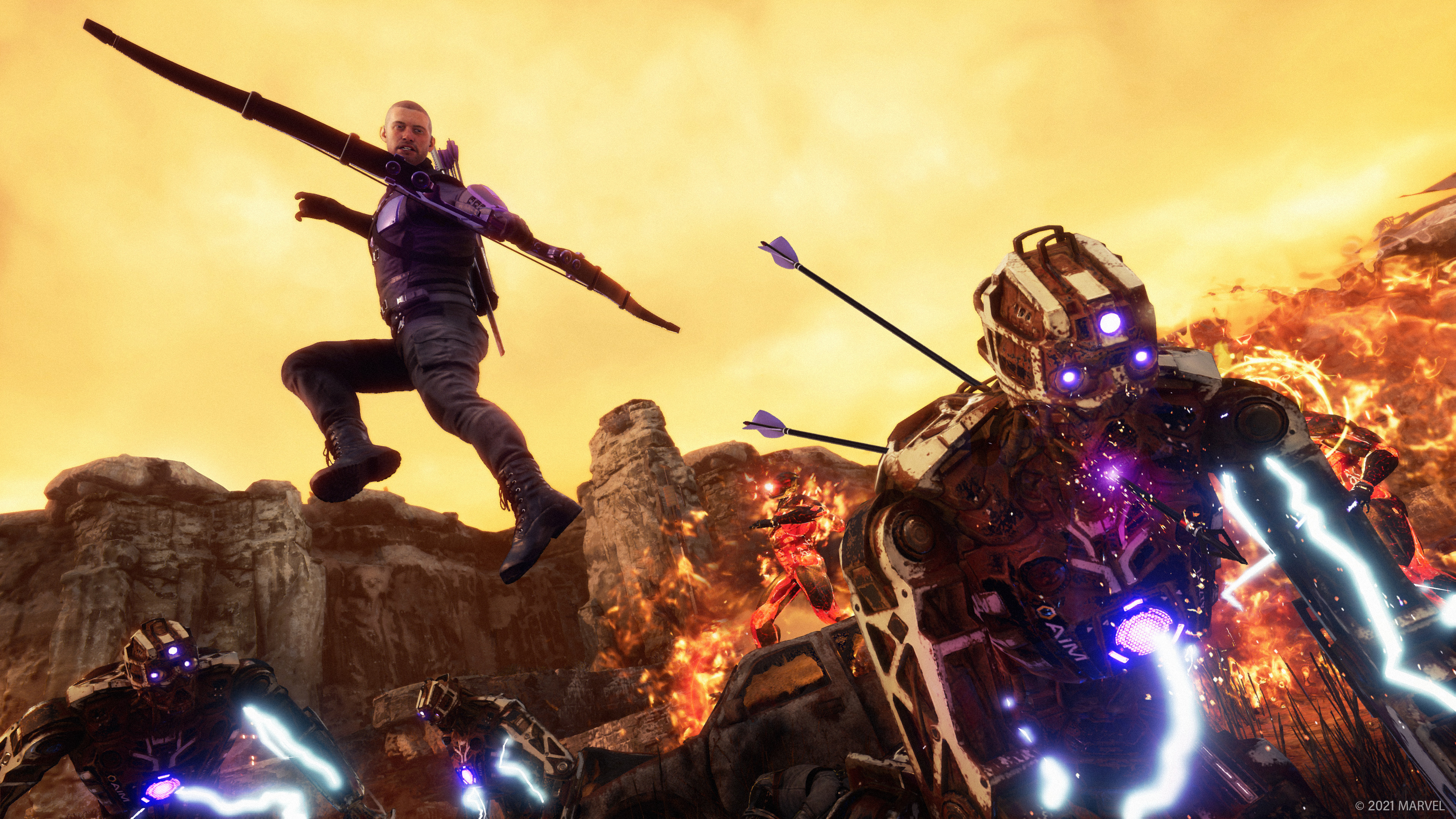 Hawkeye from Marvel's Avengers in 4K HD Wallpaper