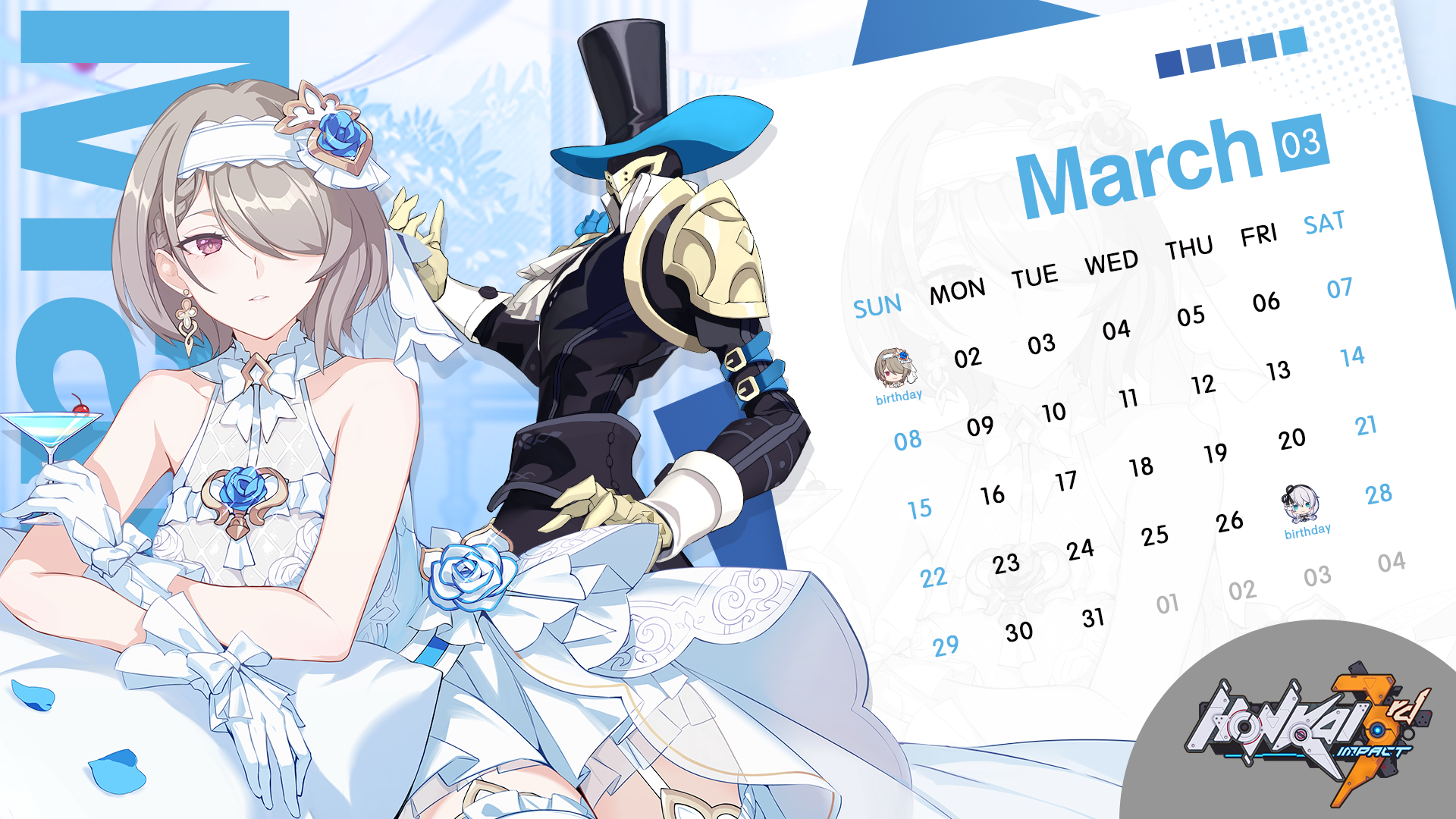 Bronya Zaychik and Puppet from Honkai Impact 3rd HD Wallpaper