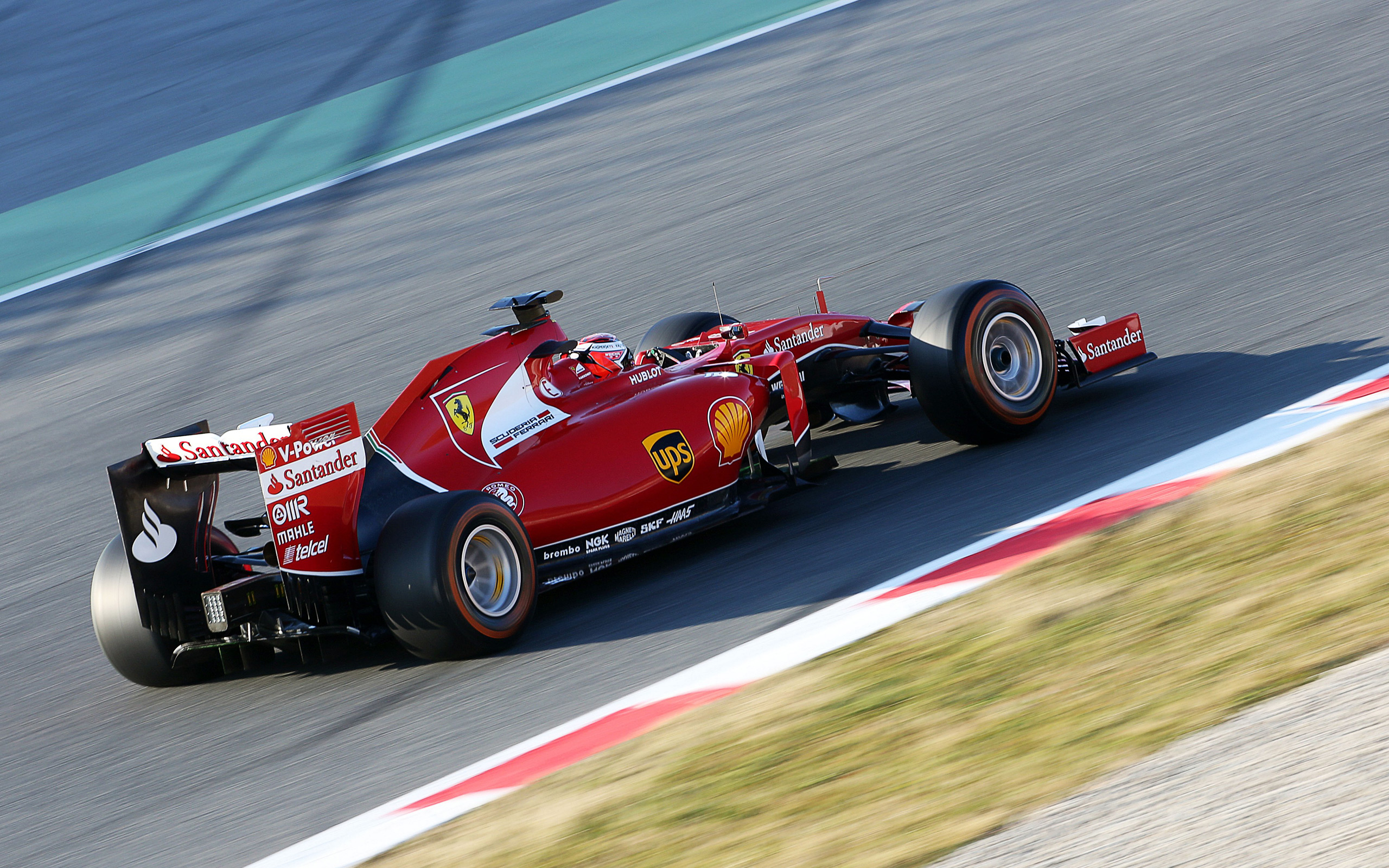 Ferrari SF15-T Formula 1 car on track HD Wallpaper
