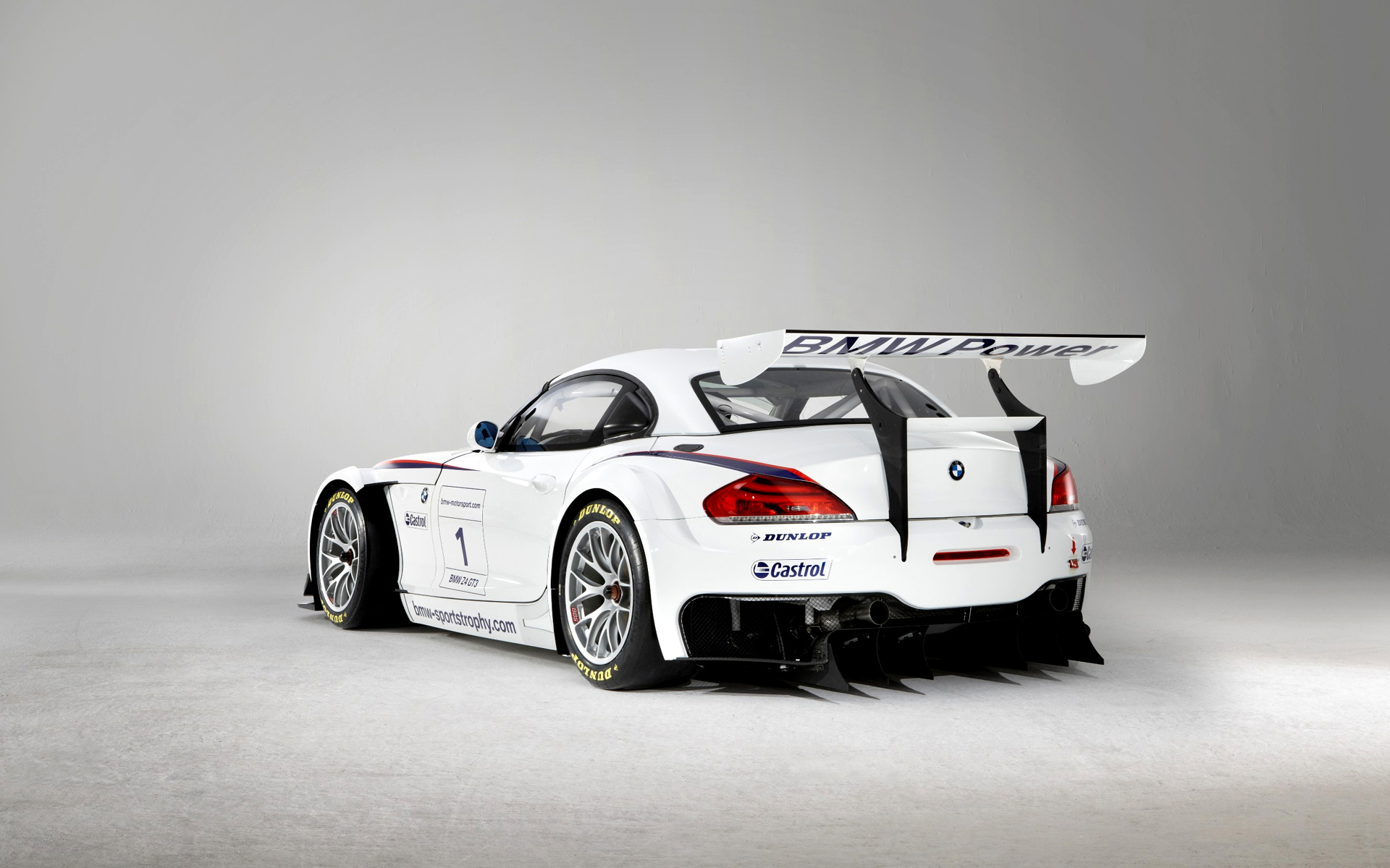 White 2010 BMW Z4 GT3 Race Car HD Wallpaper