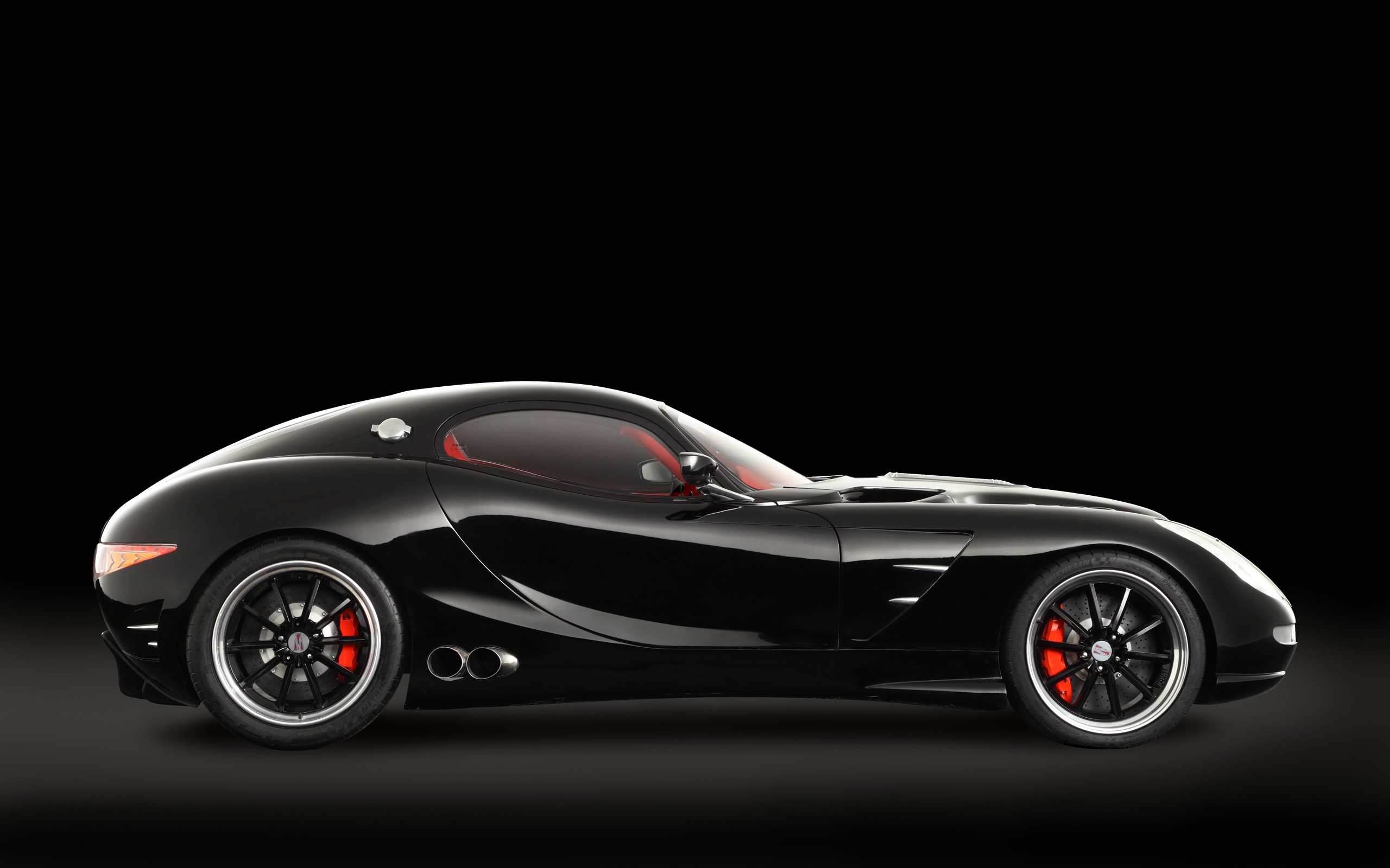 Black Trident Iceni sports car HD Wallpaper