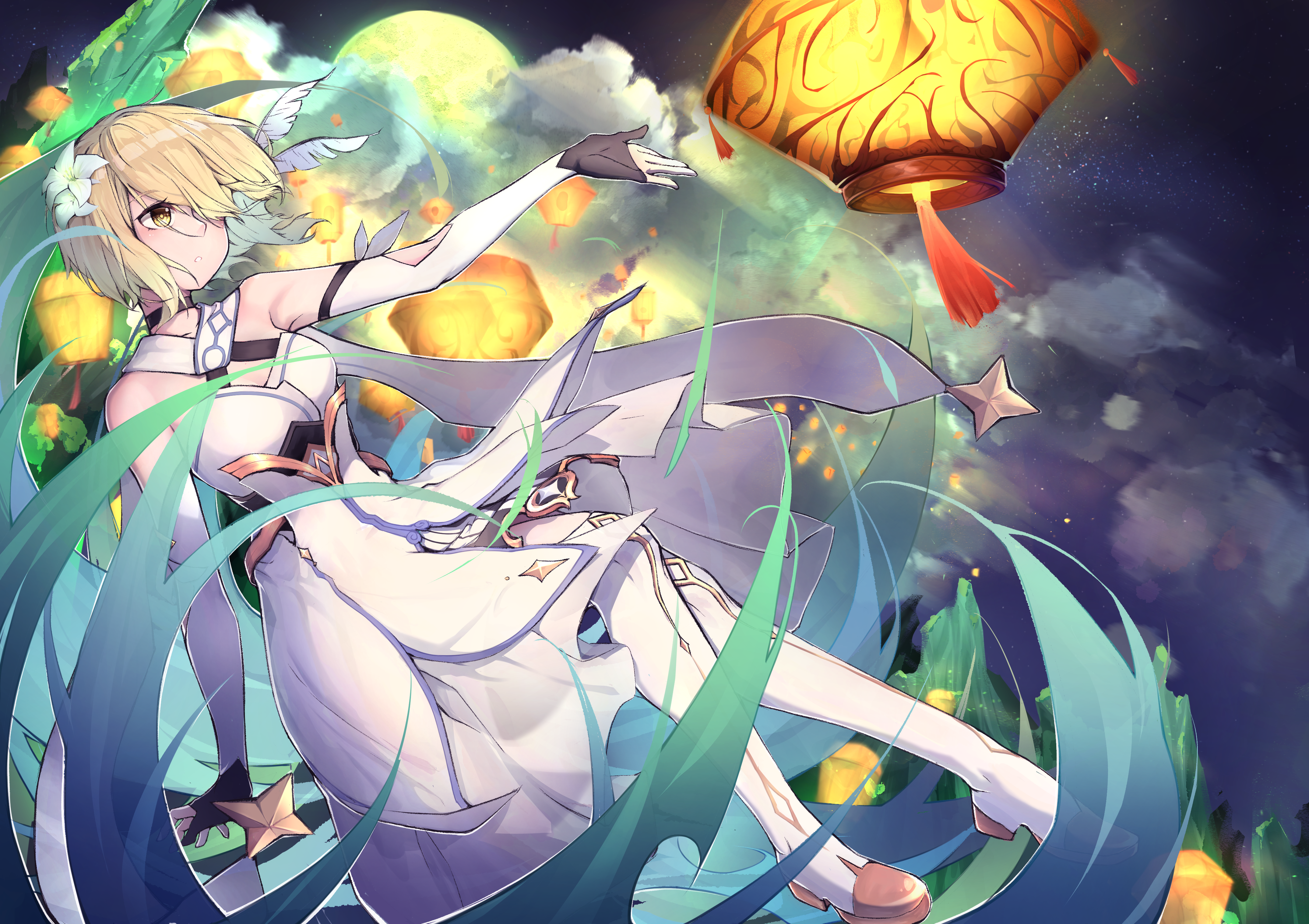 Lumine from Genshin Impact 4K HD Wallpaper