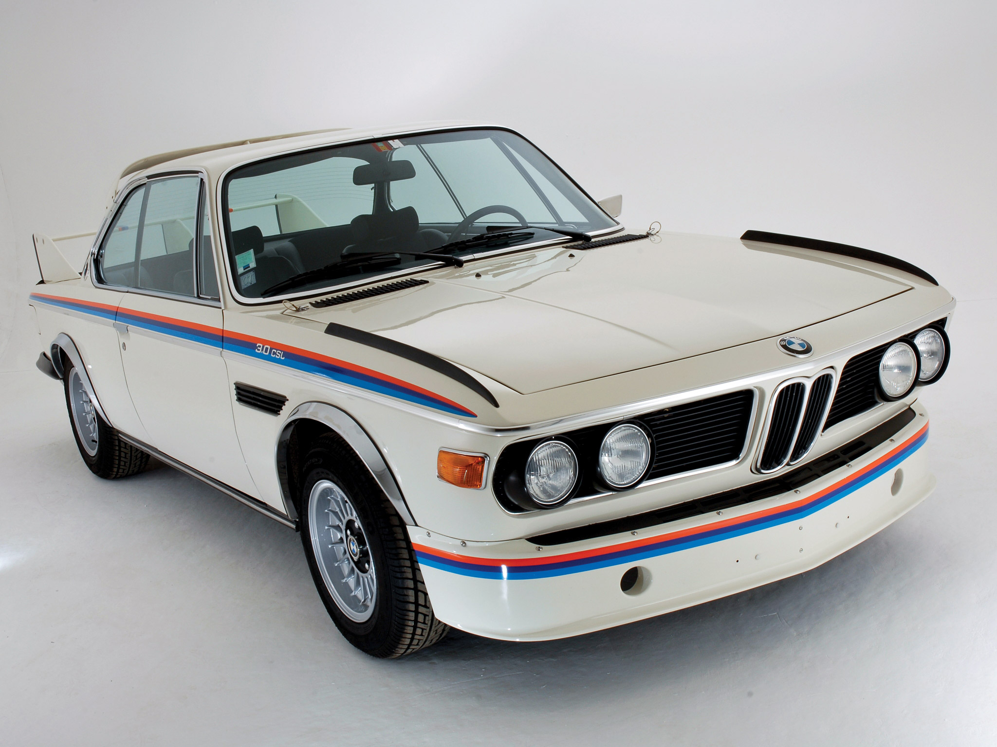 1973 BMW 3.0 CSL E9 White Coupe HD Wallpaper