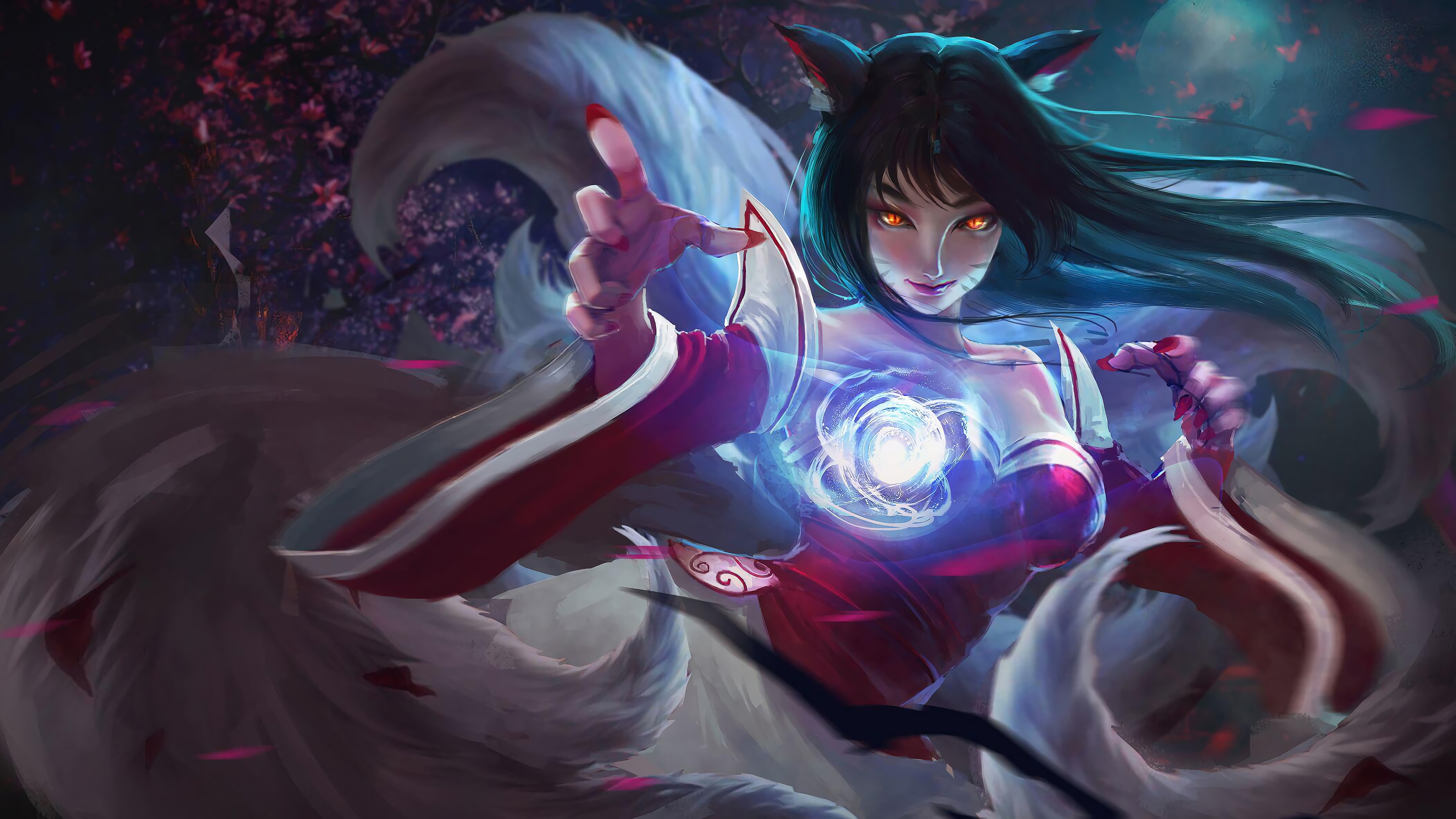 Ahri from League of Legends HD Wallpaper