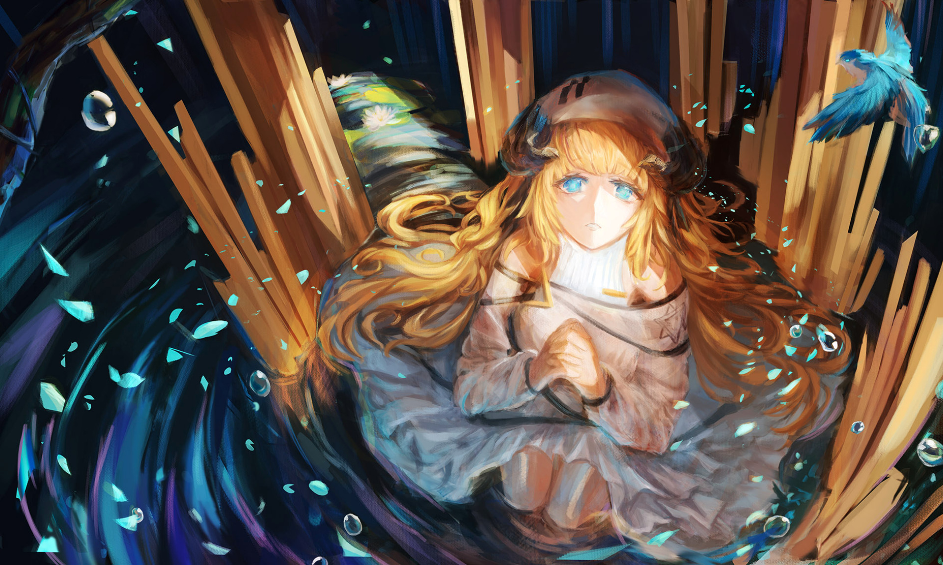 Nightingale from Arknights HD Wallpaper