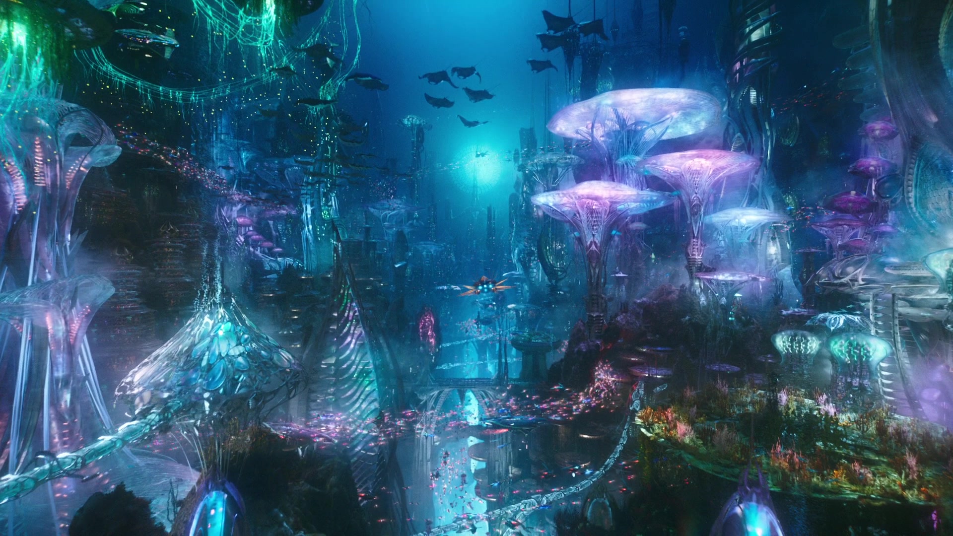 Underwater Cityscape from Aquaman HD Wallpaper
