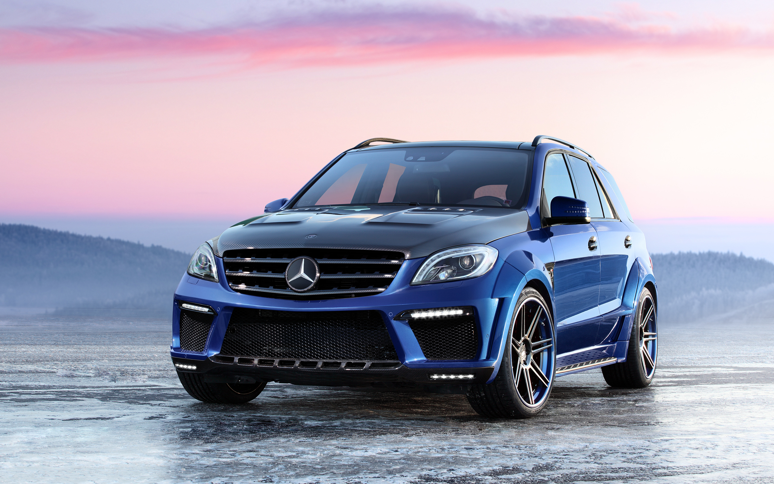 Blue 2012 Mercedes-Benz ML63 AMG Inferno SUV HD Wallpaper