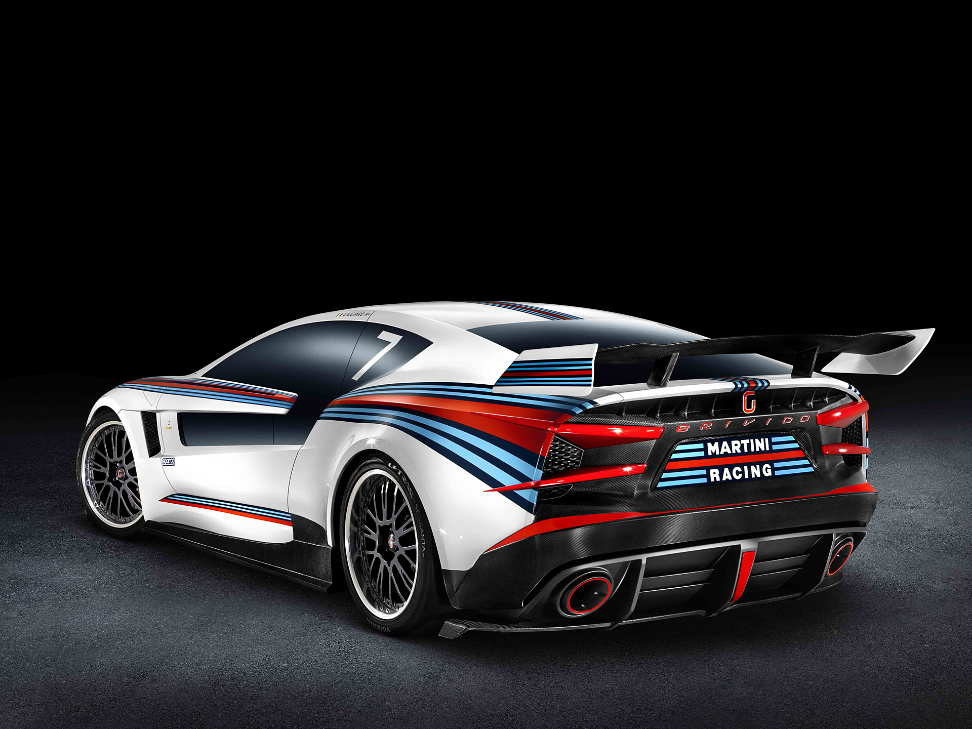 Italdesign Brivido Martini Racing car HD Wallpaper
