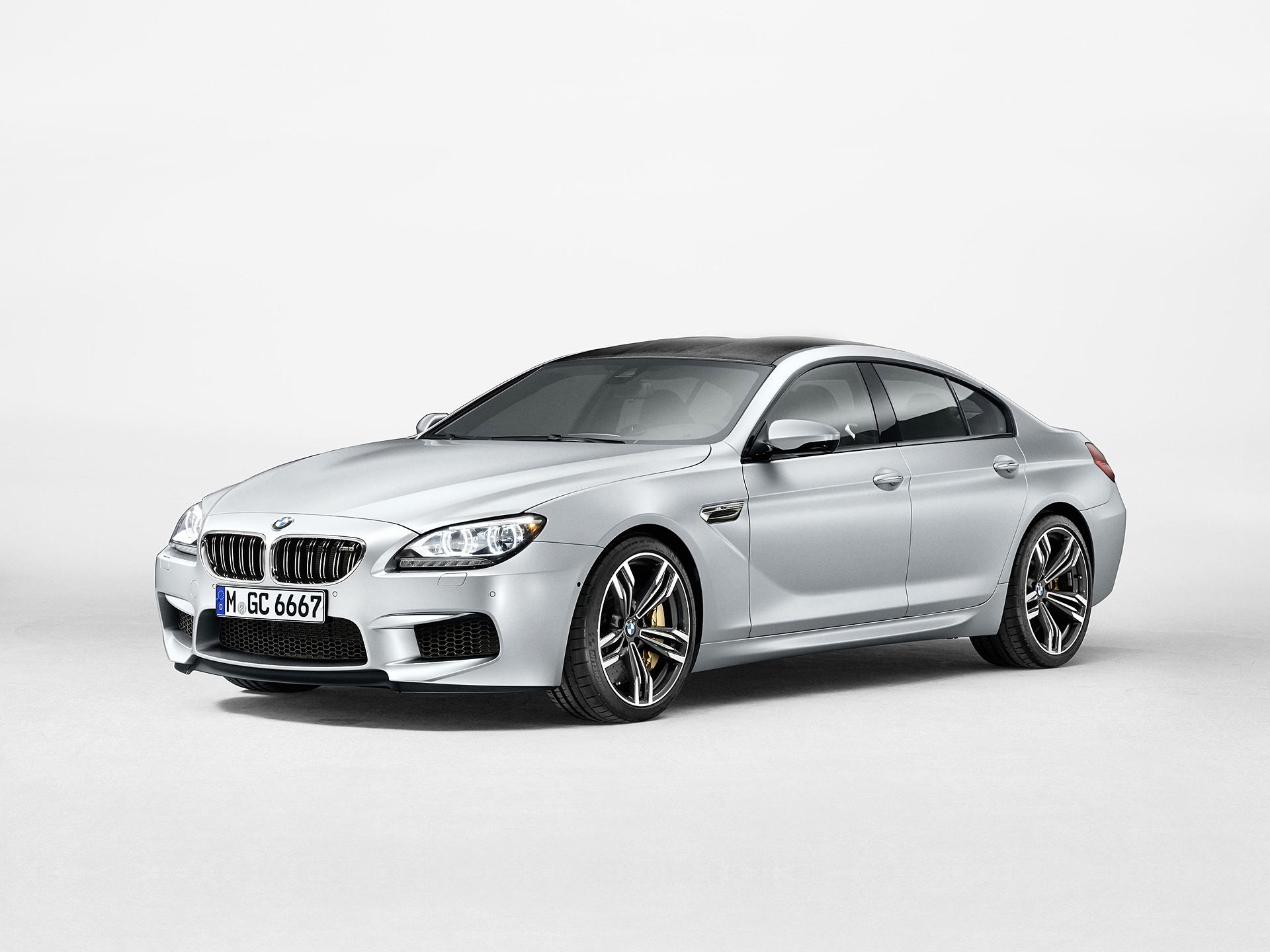 2014 BMW M6 Gran Coupe Silver Sedan HD Wallpaper