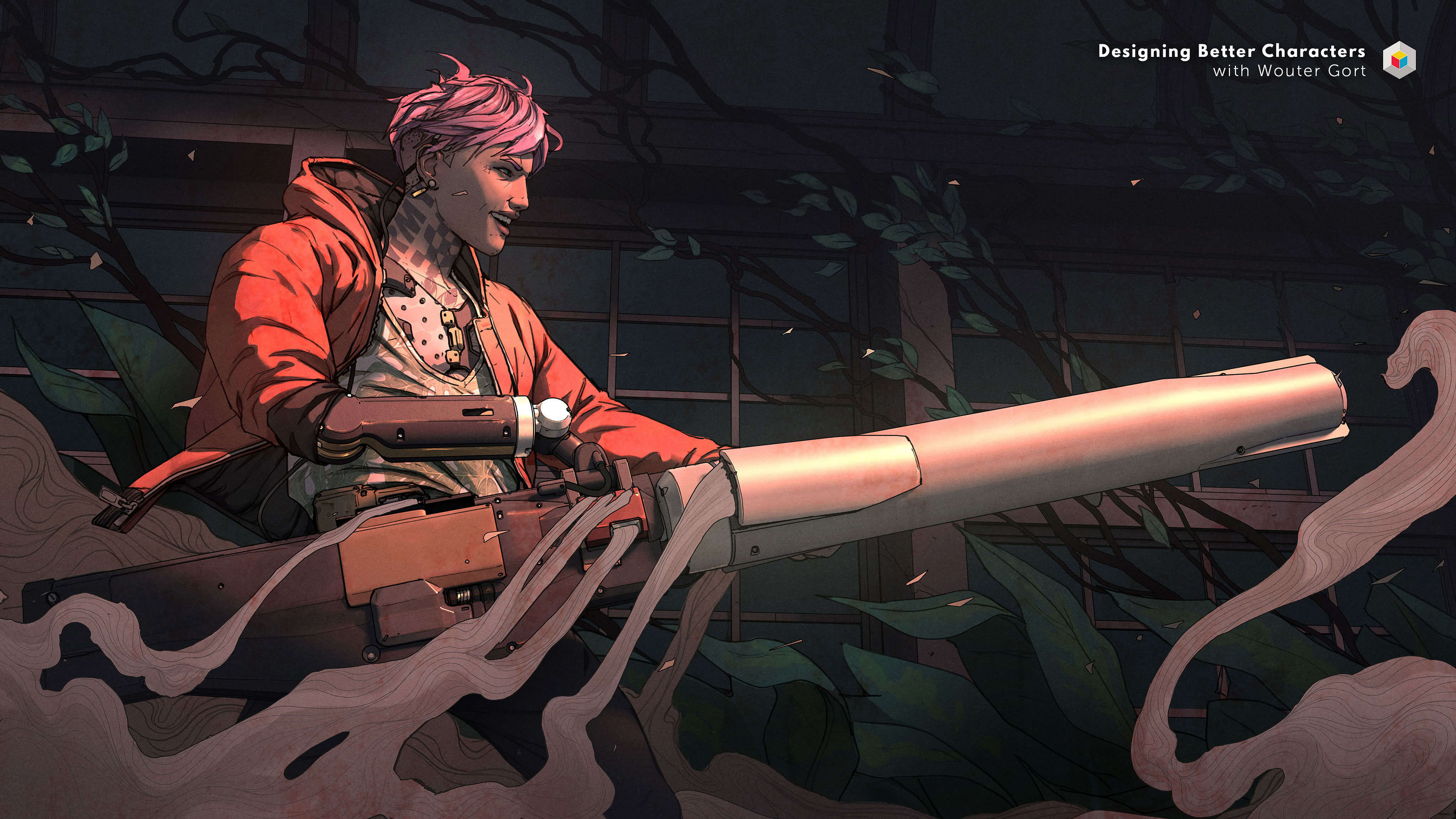 Character Illustration with Wouter Gort HD Wallpaper