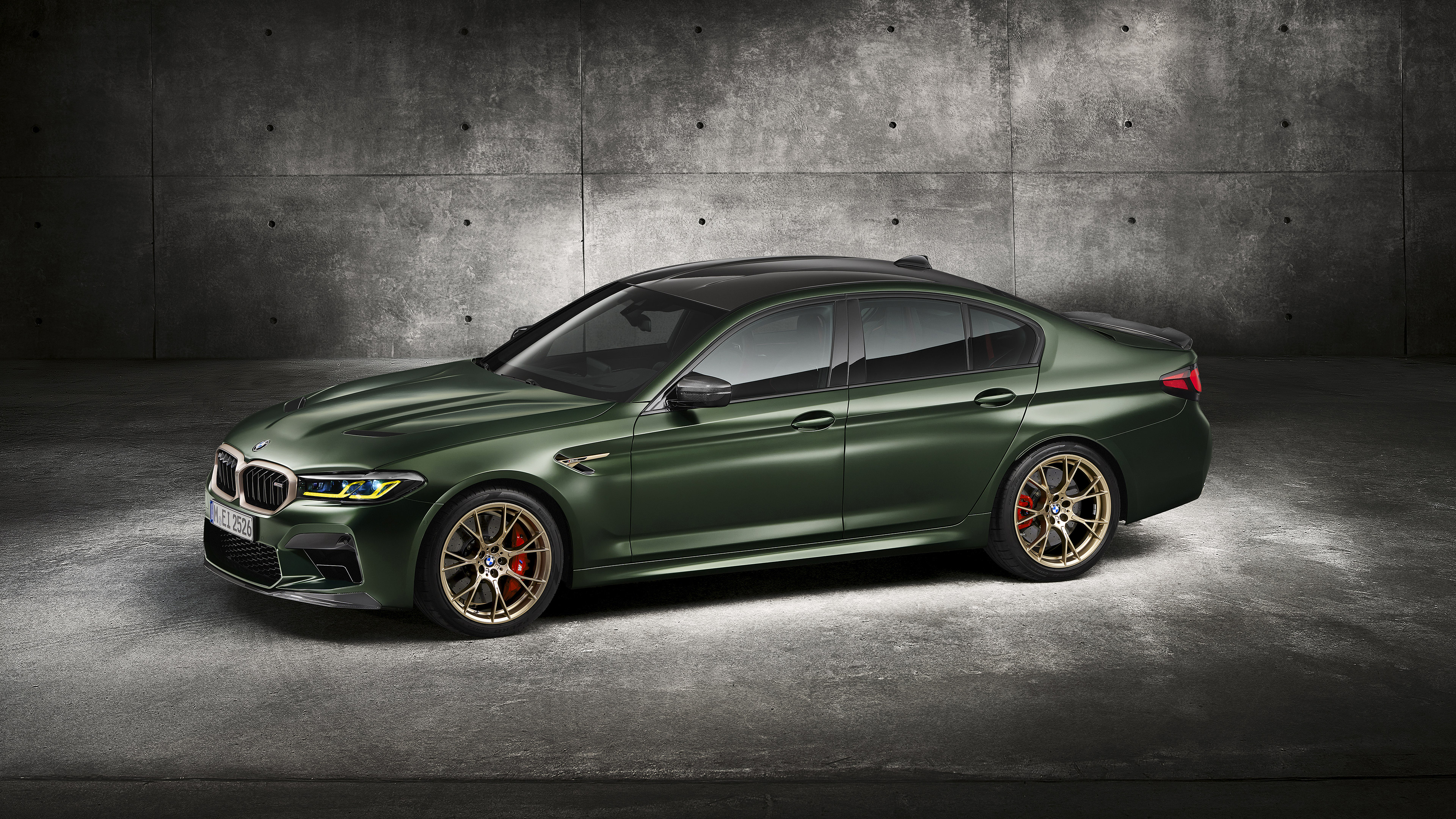 Green 2022 BMW M5 CS Sedan HD Wallpaper
