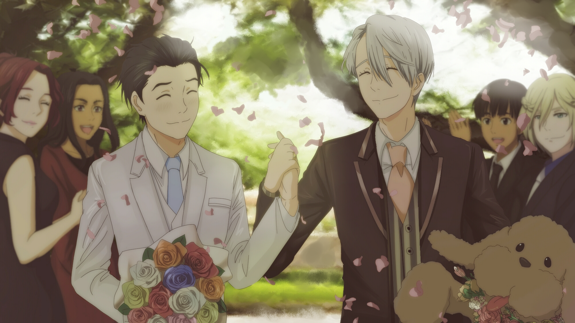 Victor Nikiforov and Yuuri Katsuki from Yuri!!! On Ice HD Wallpaper