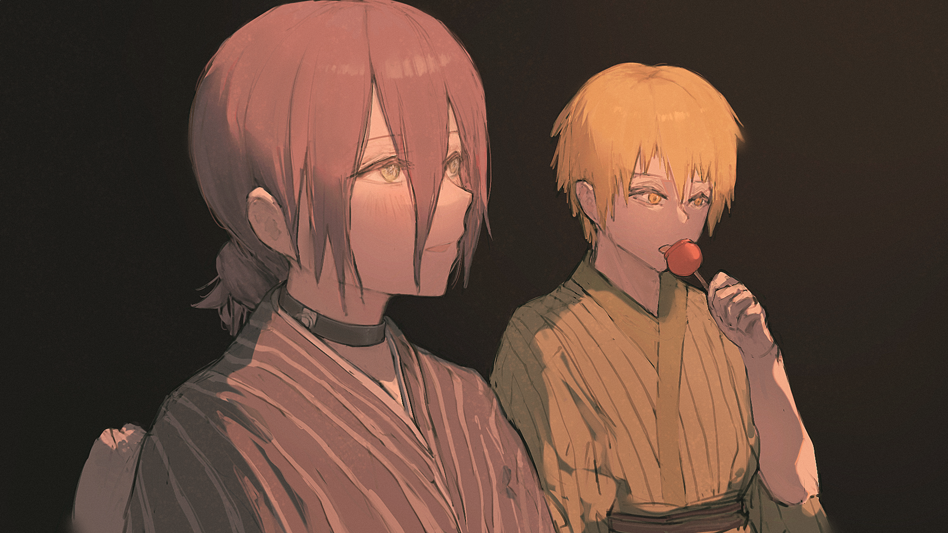 Denji and Reze from Chainsaw Man HD Wallpaper