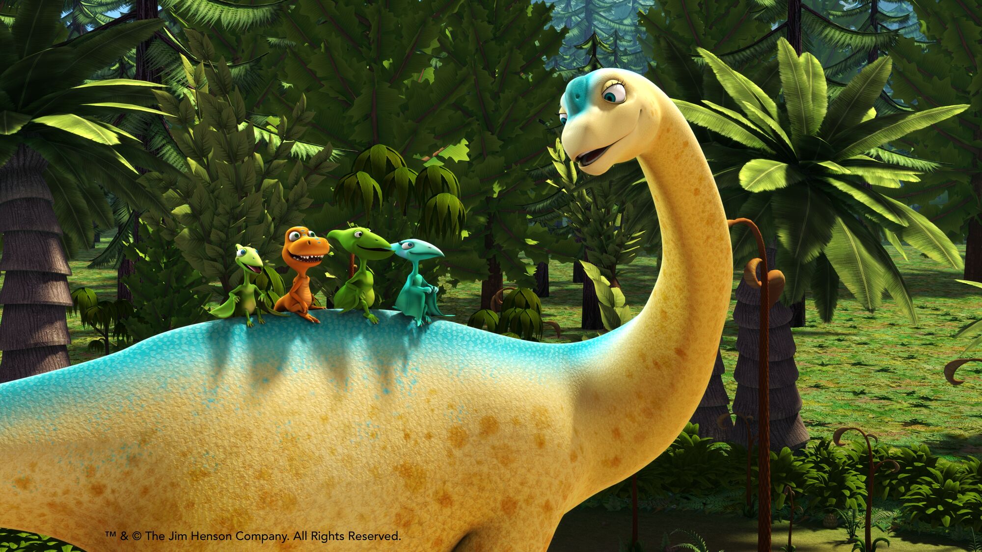 Dinosaurs from Dinosaur Train HD Wallpaper