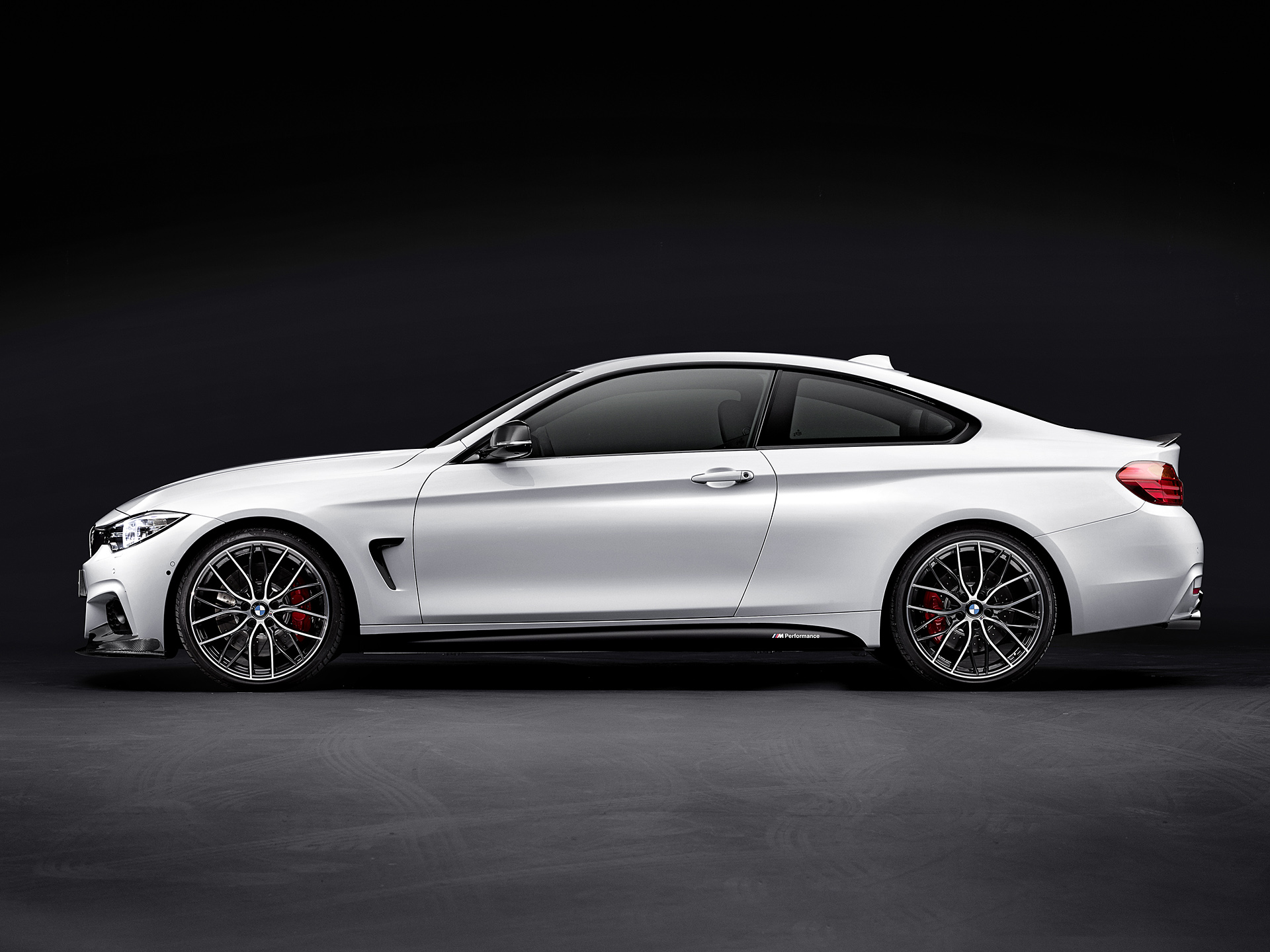 White BMW 4 Series Coupe M Performance Parts HD Wallpaper
