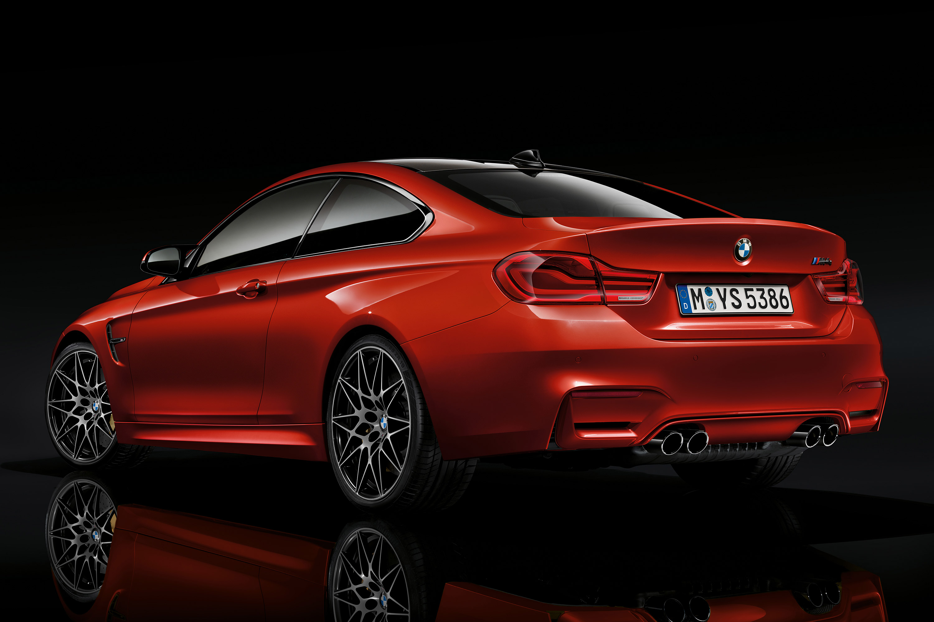 Red 2018 BMW M4 Coupe HD Wallpaper