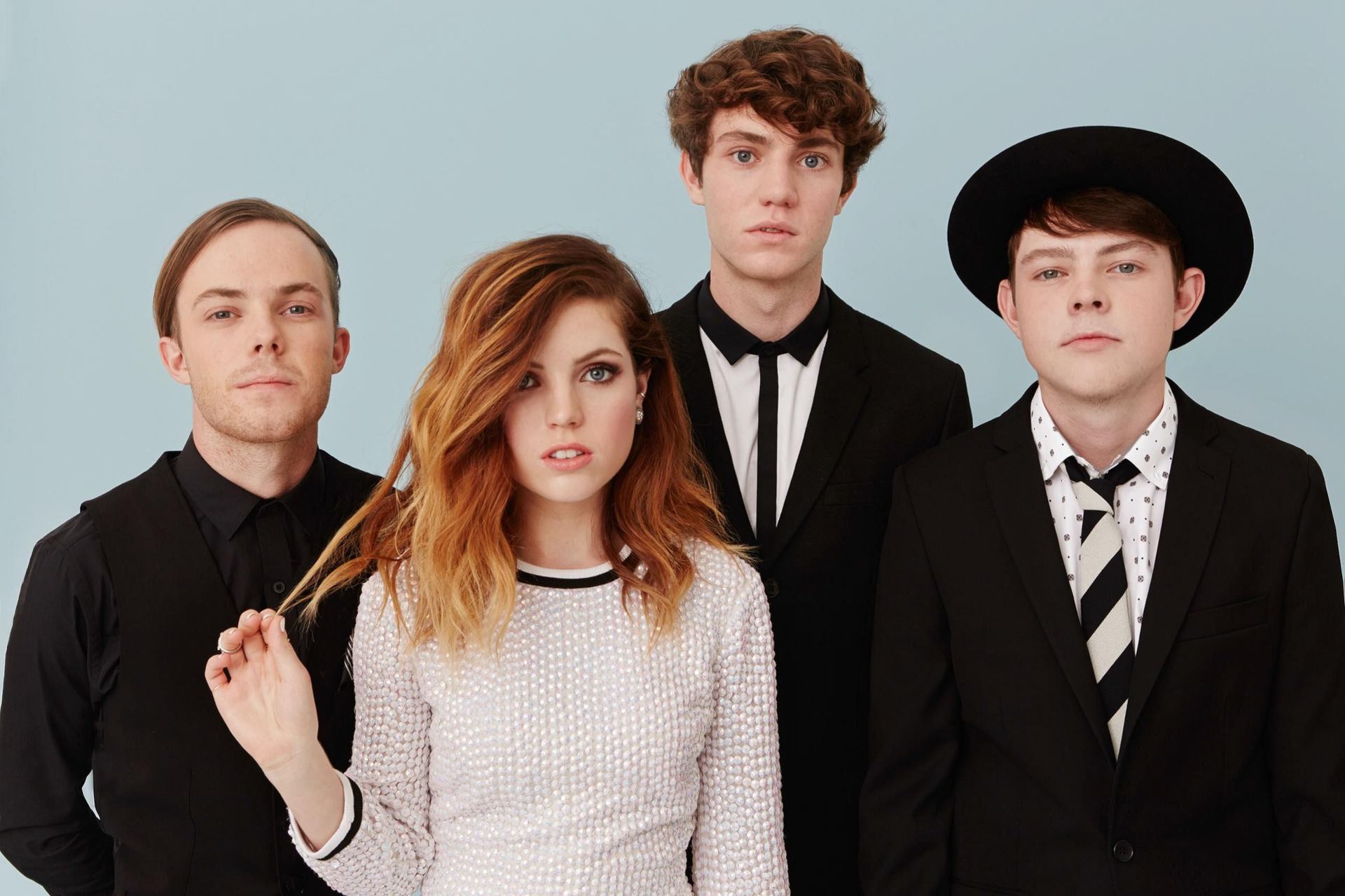 Echosmith band members posing for a photo HD Wallpaper