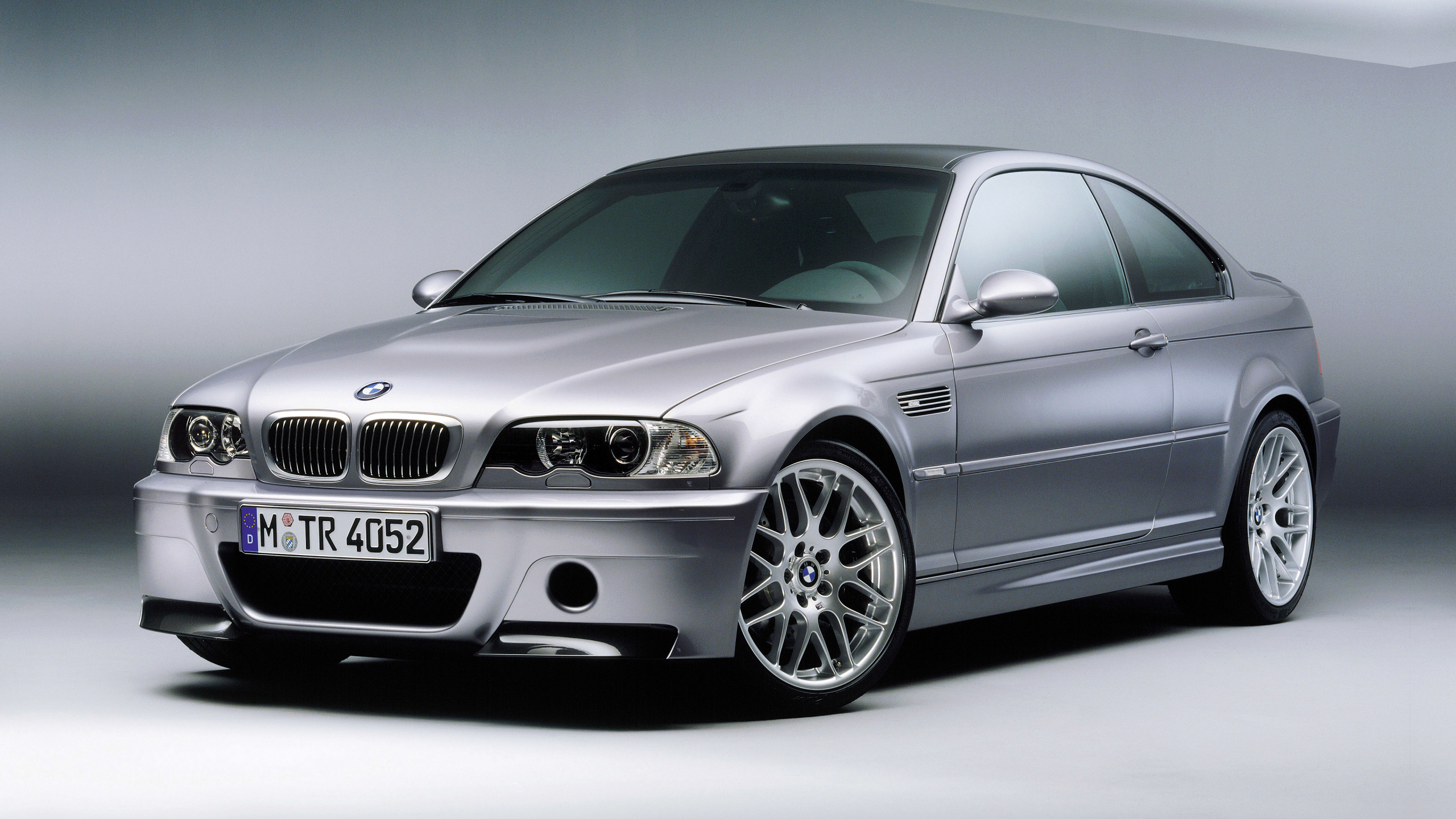 Silver 2003 BMW M3 CSL Coupe HD Wallpaper