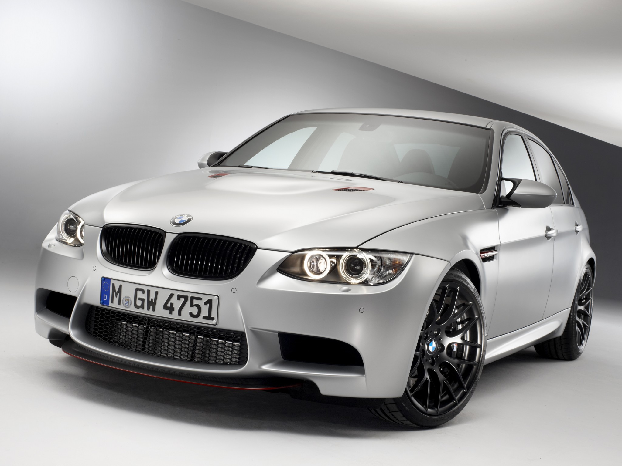 Silver 2011 BMW M3 CTR Sedan HD Wallpaper