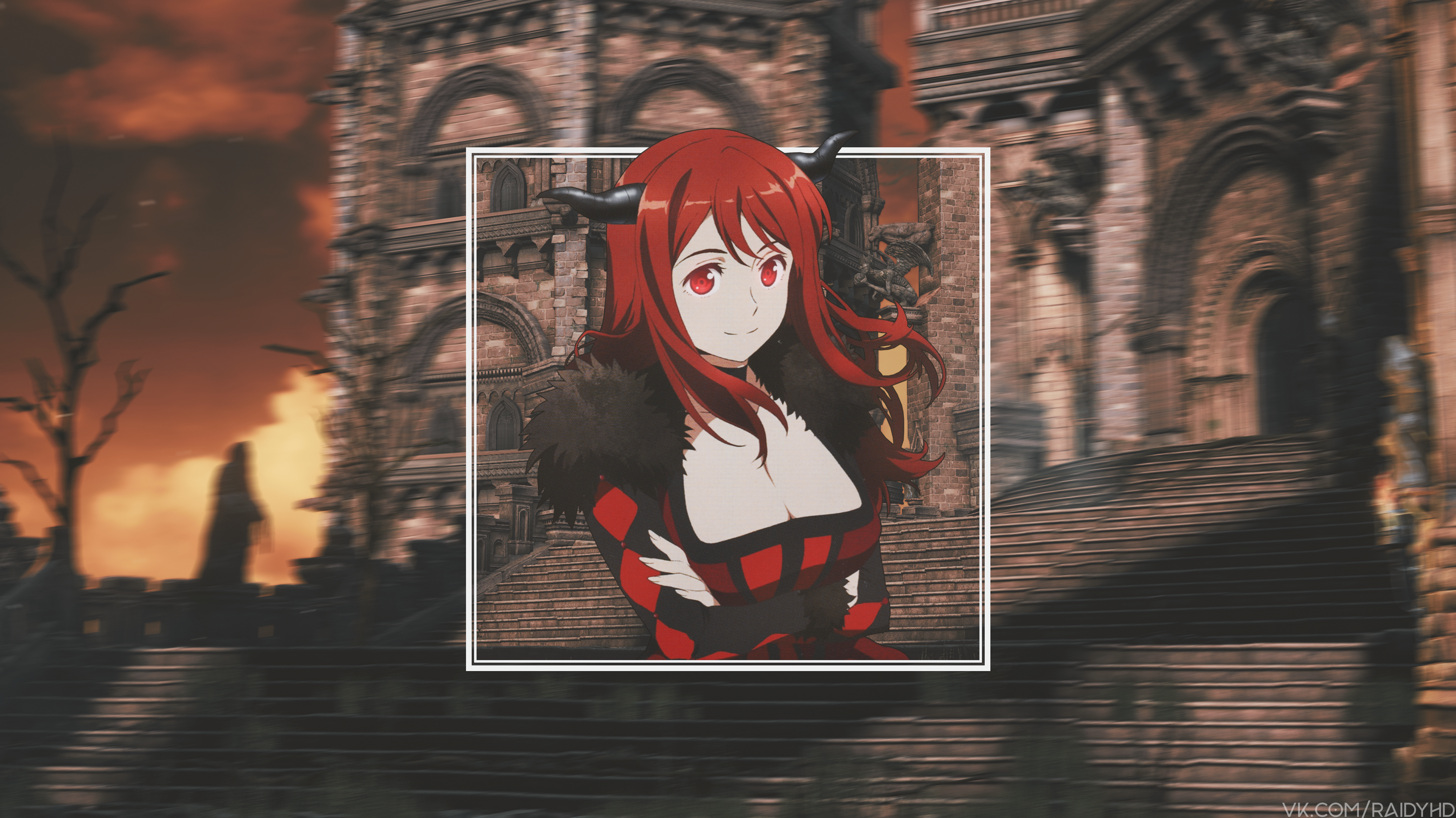 Maou from Maoyuu Maou Yuusha 4K HD Wallpaper