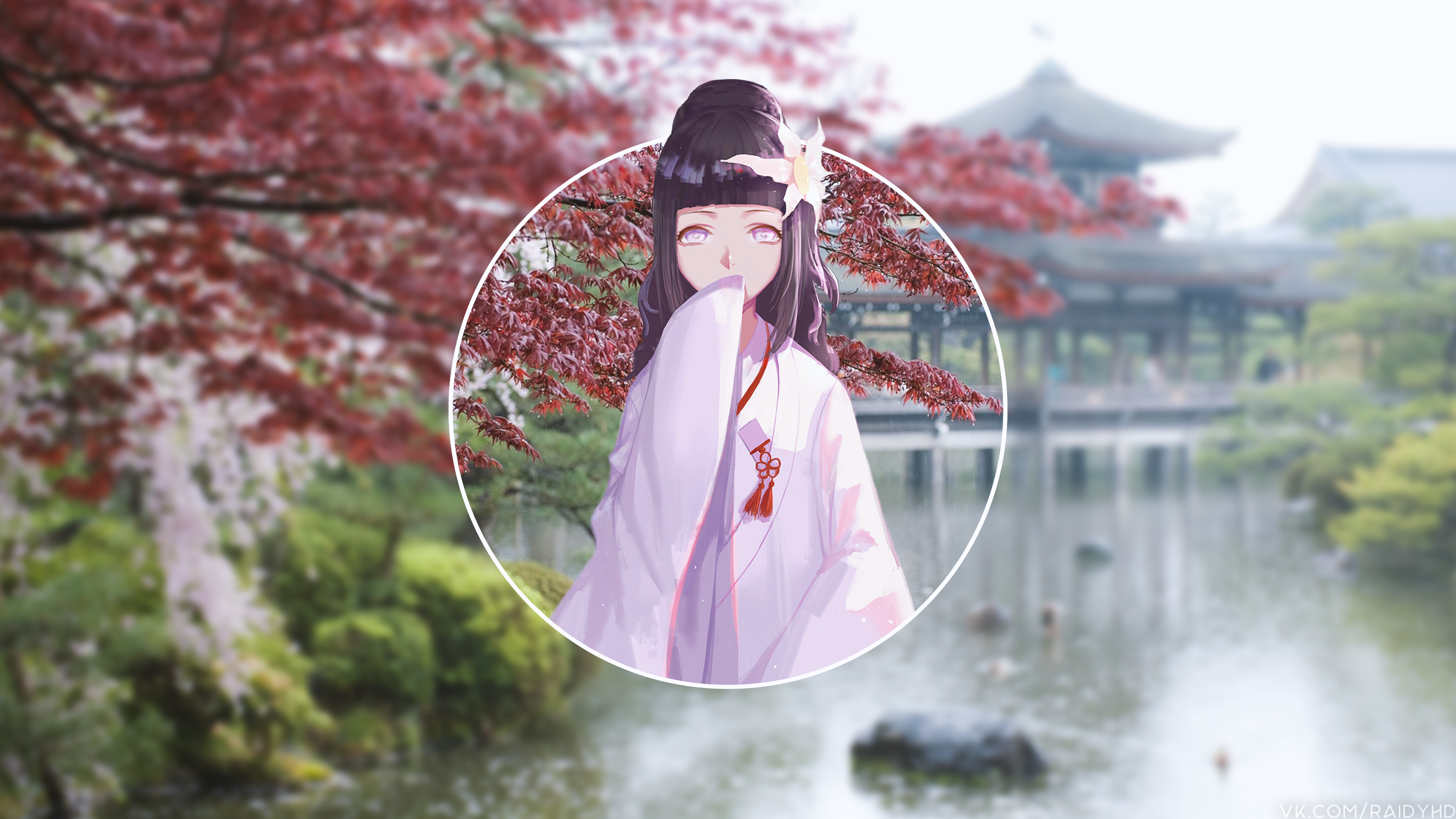 Hinata Hyuga from Naruto 4K HD Wallpaper