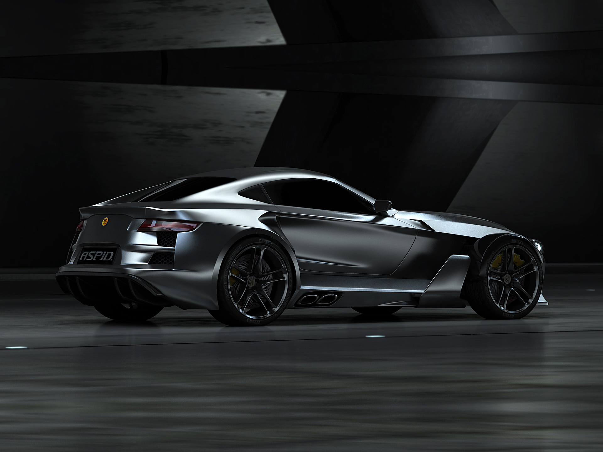 2012 Aspid GT-21 Invictus Gray Sport Car HD Wallpaper