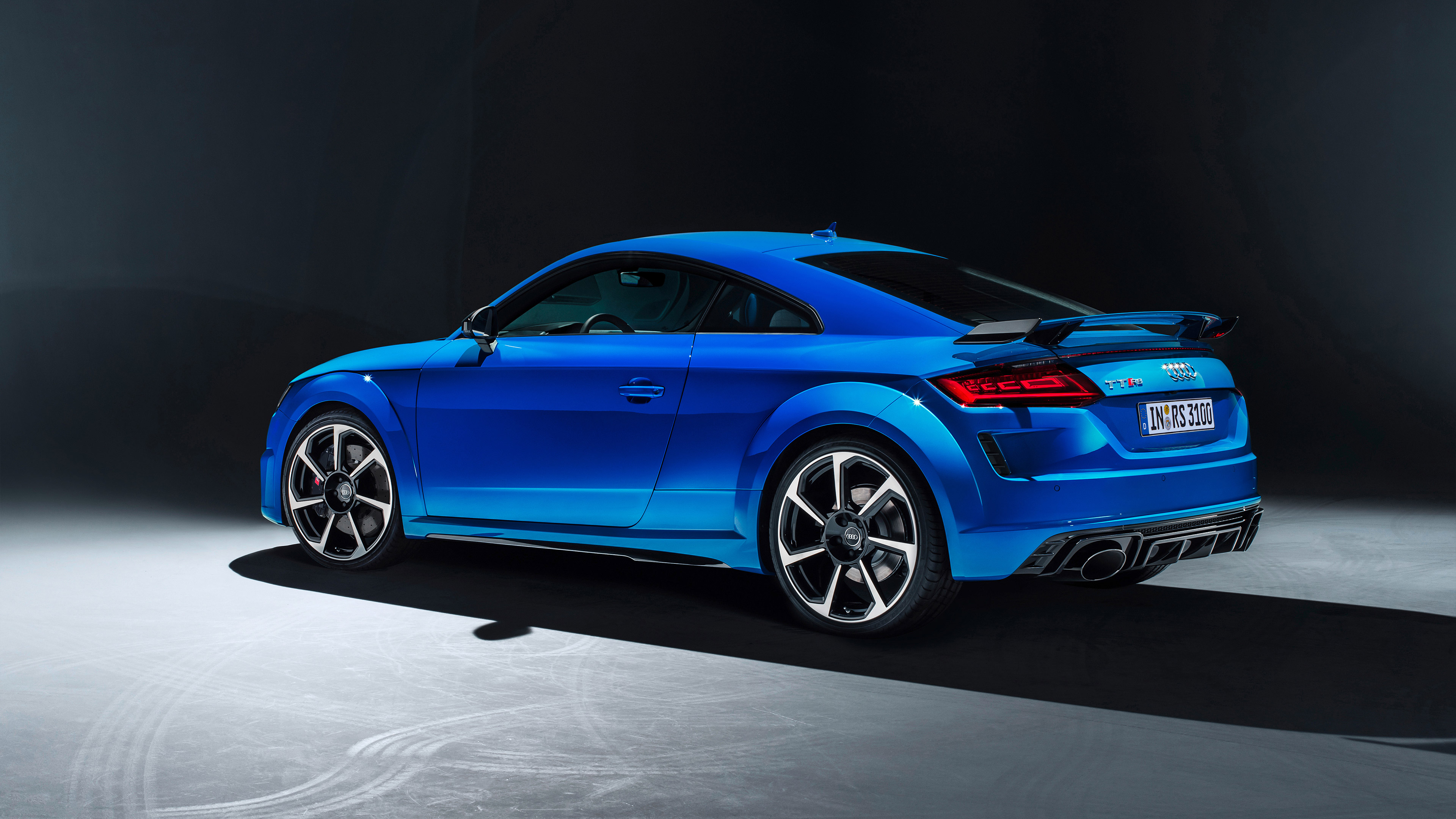 2020 Audi TT RS Blue Coupe HD Wallpaper