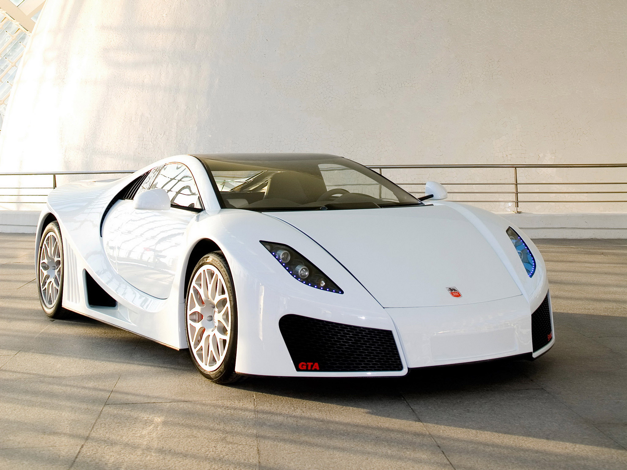 White GTA Spano Sports Car HD Wallpaper