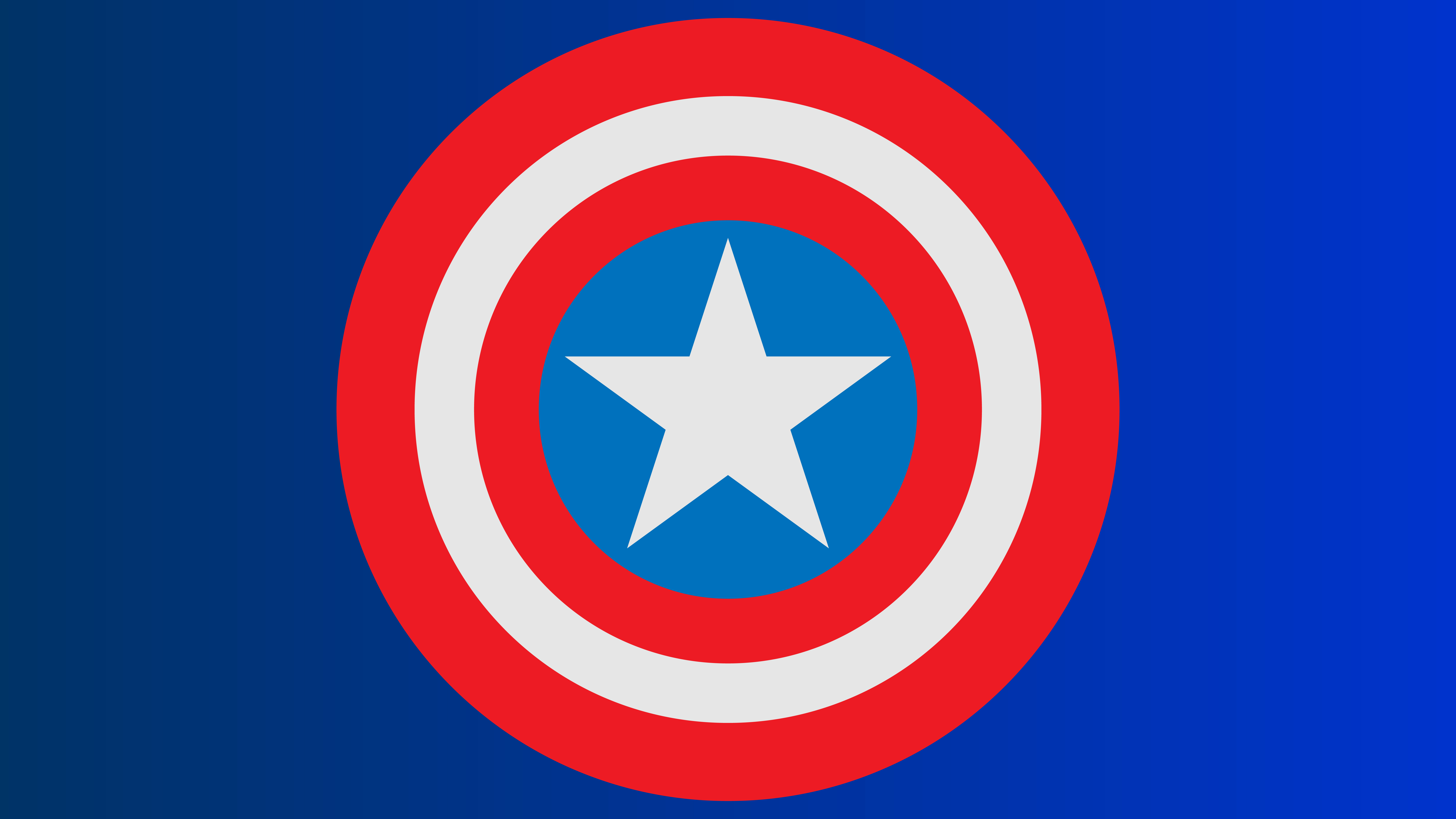 Captain America's Shield on a blue background HD Wallpaper